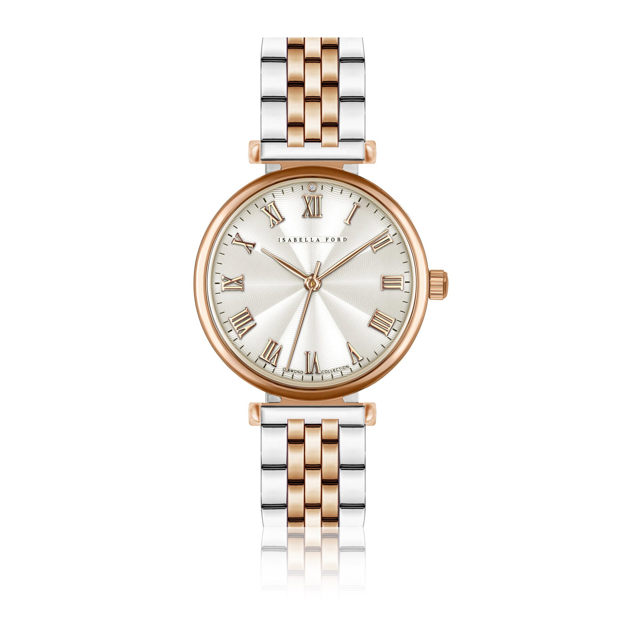 ISABELLA FORD Quarzuhr FE2-B284R Victoria Rose Gold Link