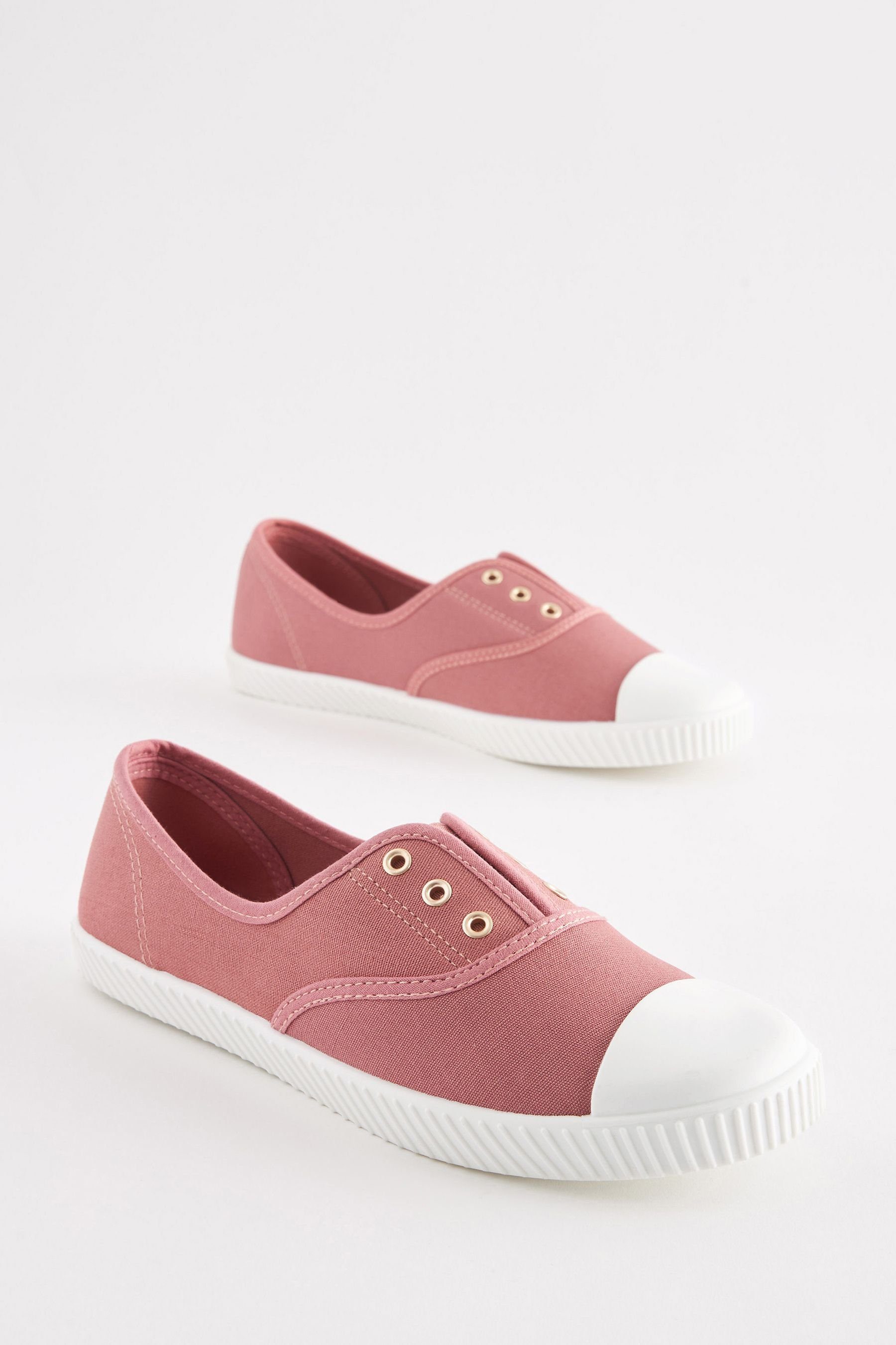 Pink Sneaker Next Schuhe Lochmuster mit (1-tlg) Slip-On