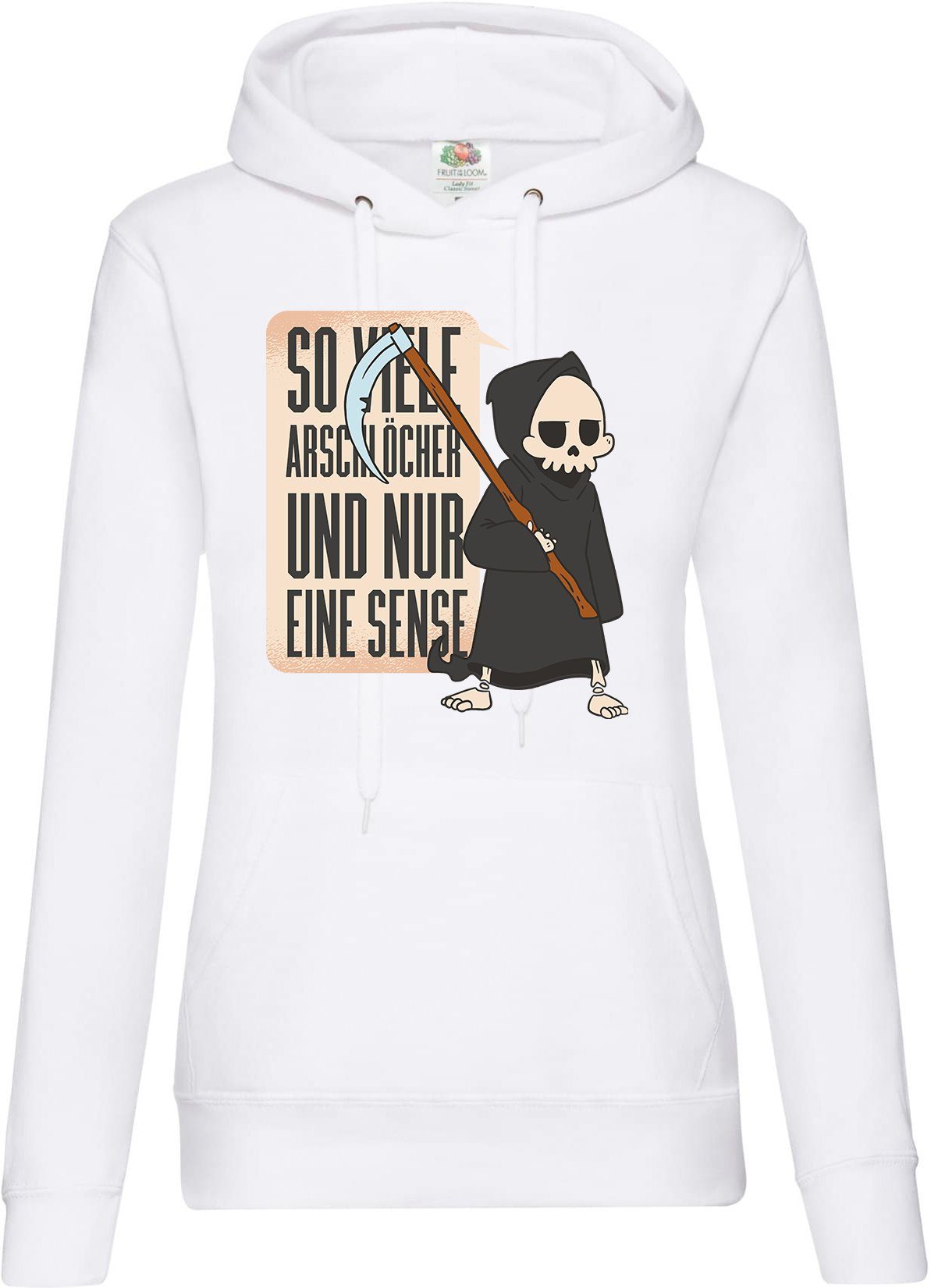 Kapuzenpullover Nur eine Sense Damen Hoodie Pullover