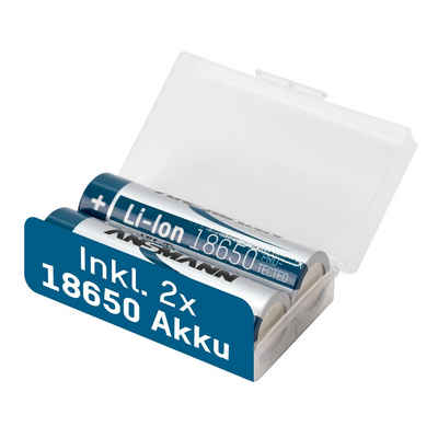 ANSMANN AG 18650 16340 Batteriebox für bis zu 4 Akkus 16340 oder für 2x 18650 Akkus + 2x 18650 2600 mAh Akku