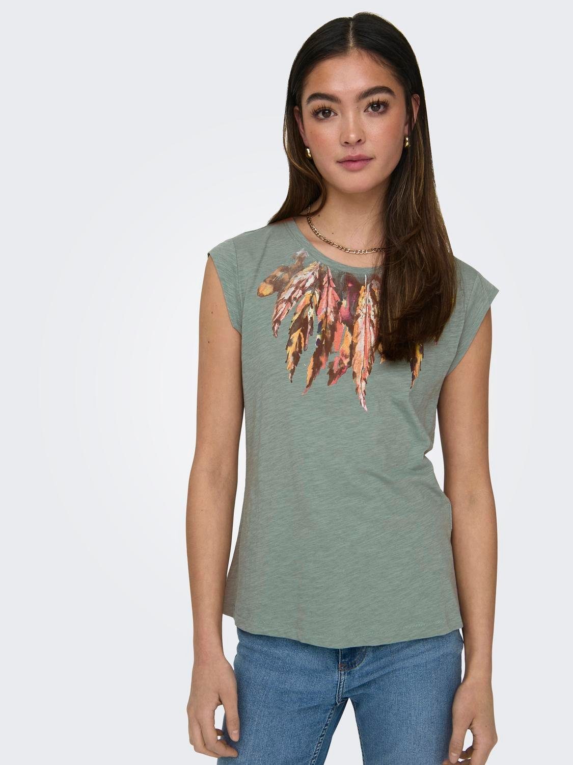 ONLY Kurzarmshirt FEEL/FEATHERS TOP BOX CS günstig online kaufen