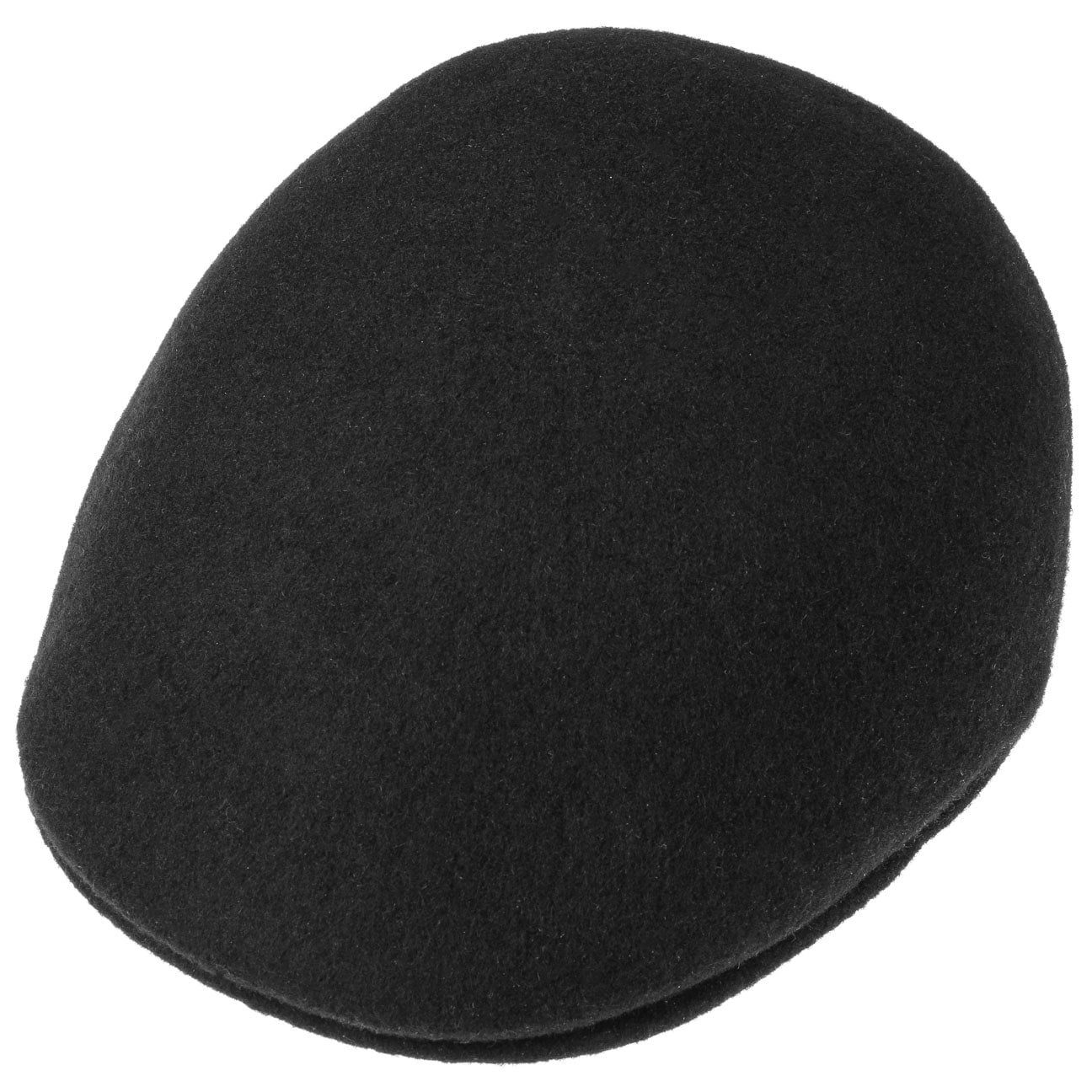 Schirm Flat (1-St) schwarz mit Kangol Cap Schiebermütze