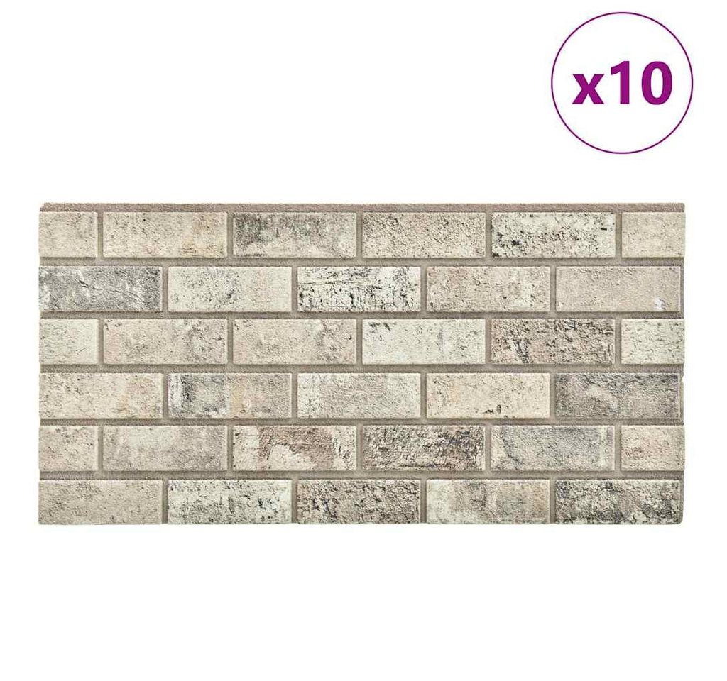 Thumbnail - vidaXL Wandpaneel 3D-Wandpaneele 10 Stk. Sandfarben Backstein-Optik EPS, (10-tlg)