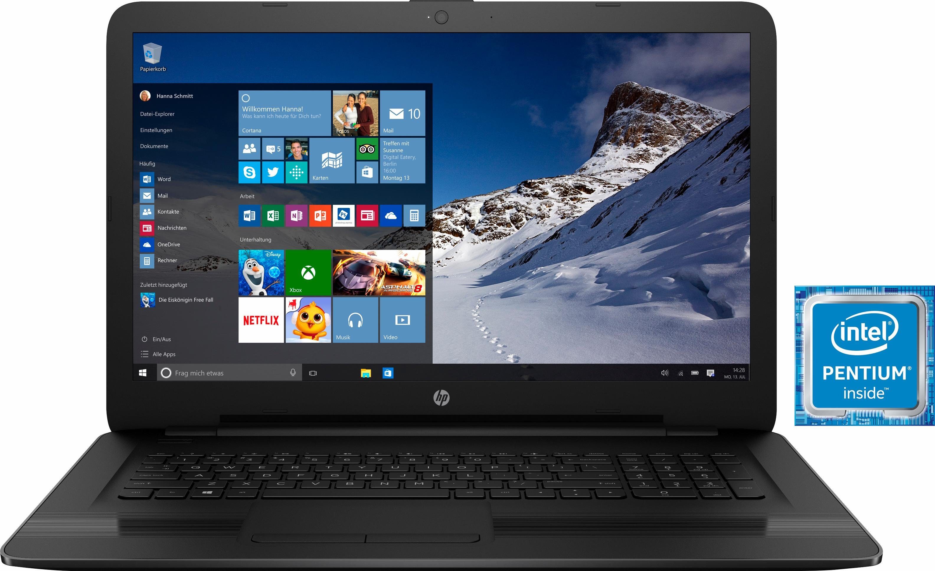 HP Pavilion 15-ay022ng Notebook, Intel® Pentium™, 39,6 cm (15,6 Zoll ...