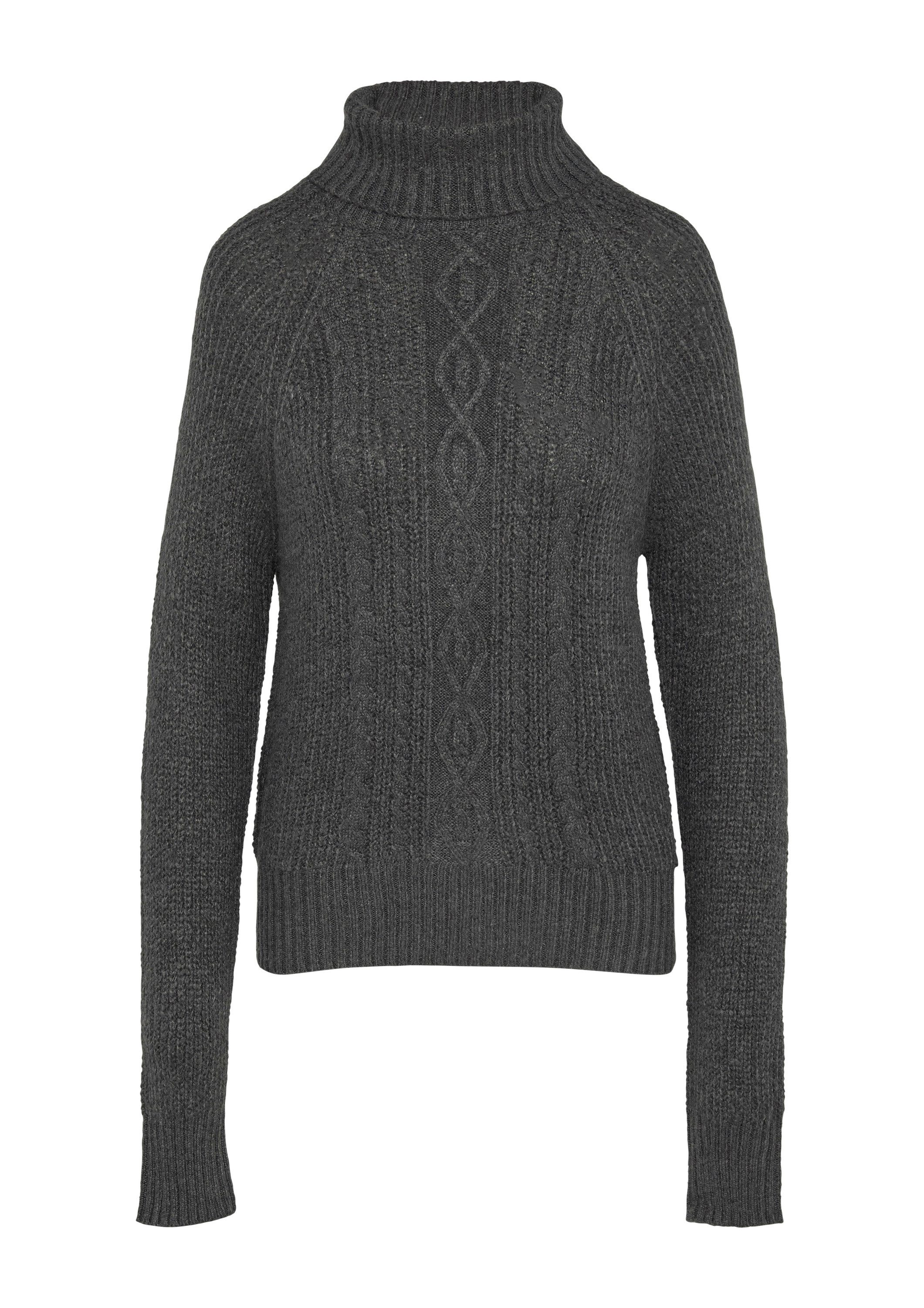 QS Longpullover Strickpullover Kuscheliger Zopfstrickpullover günstig online kaufen