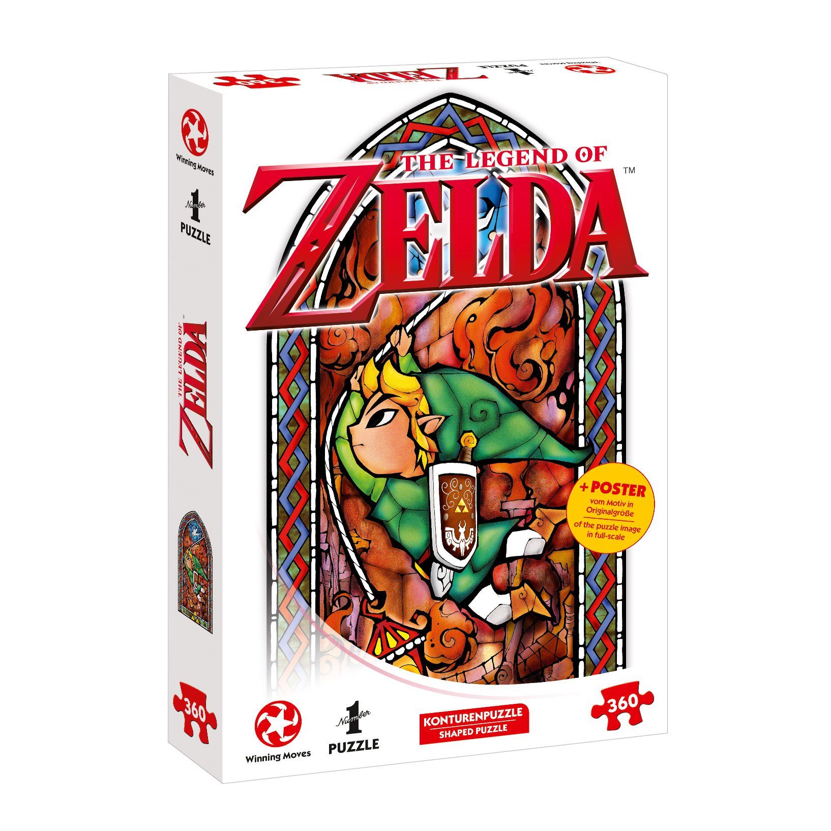 Winning Moves Puzzle Puzzle Zelda Link-Adventurer 360 Teile, 360 Puzzleteile