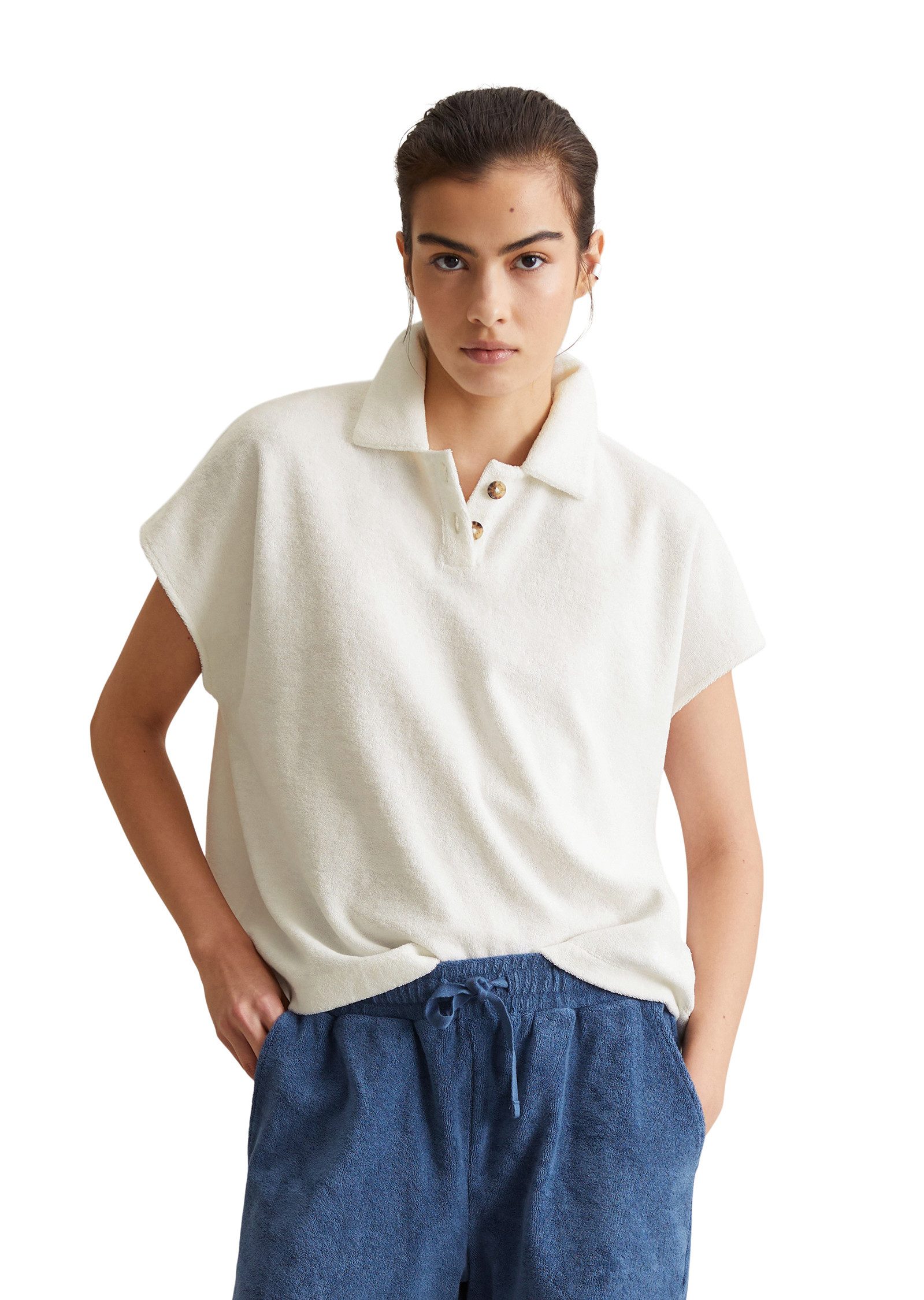 Marc O'Polo DENIM Poloshirt aus Frottee, günstig online kaufen