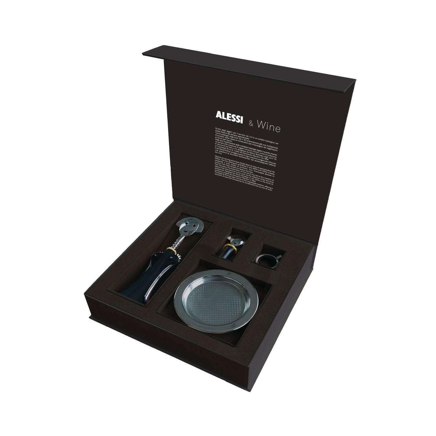 Alessi Korkenzieher Wein-Geschenkset Anna, (Set, 4 tlg)