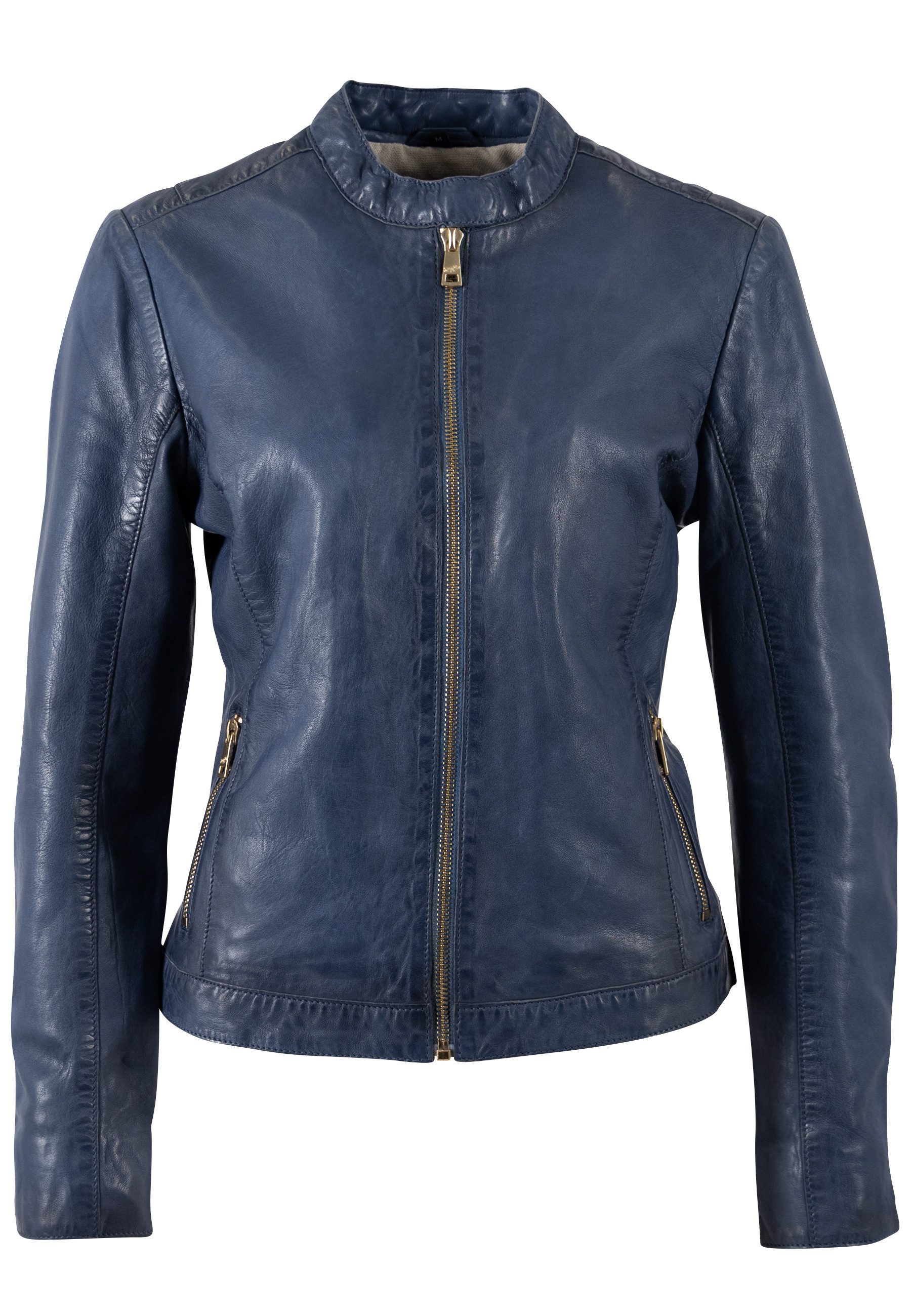 Mauritius Lederjacke MWKawira mit Stehkragen – Bild 2 von 3