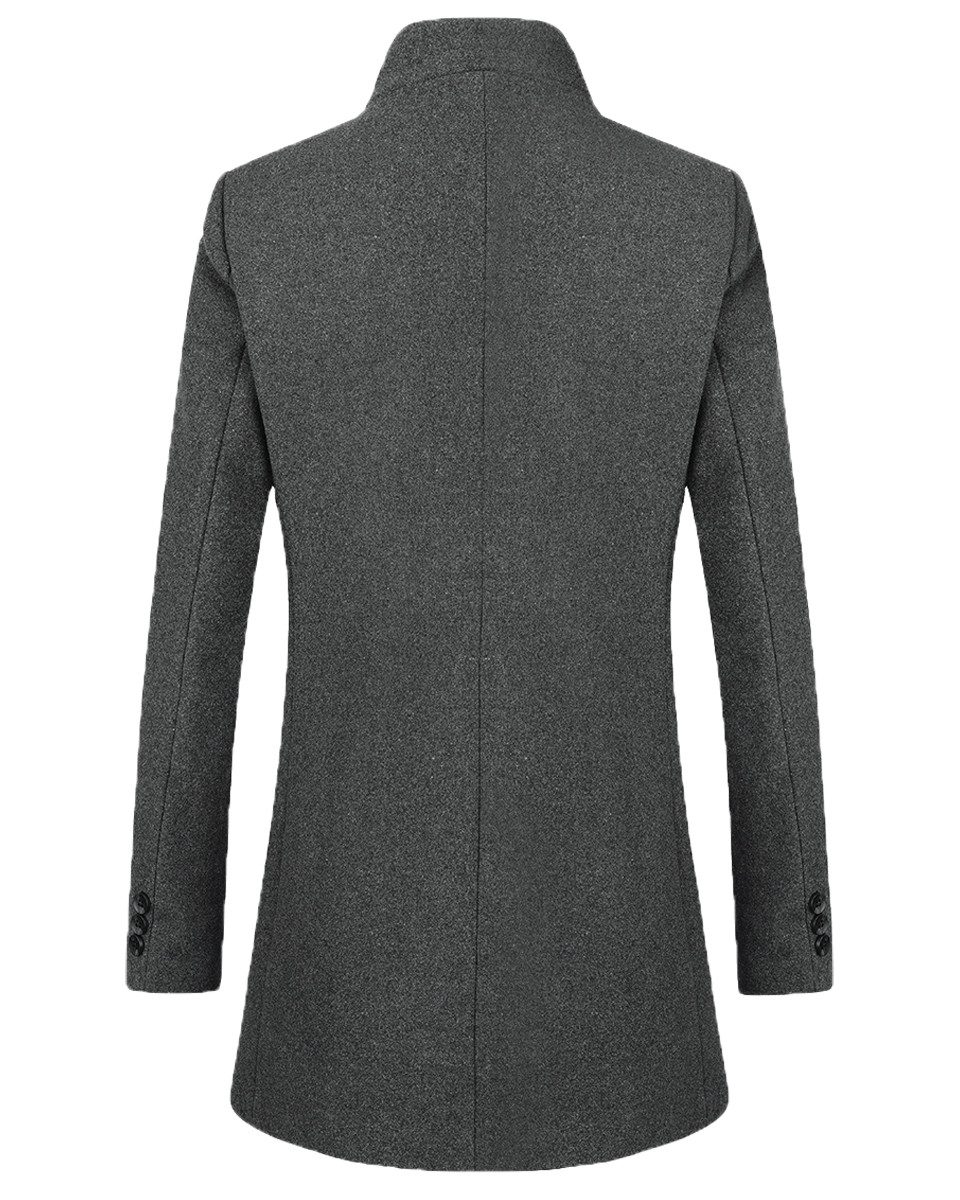 Allthemen Wollmantel Herren mittellanger Mantel Slim günstig online kaufen