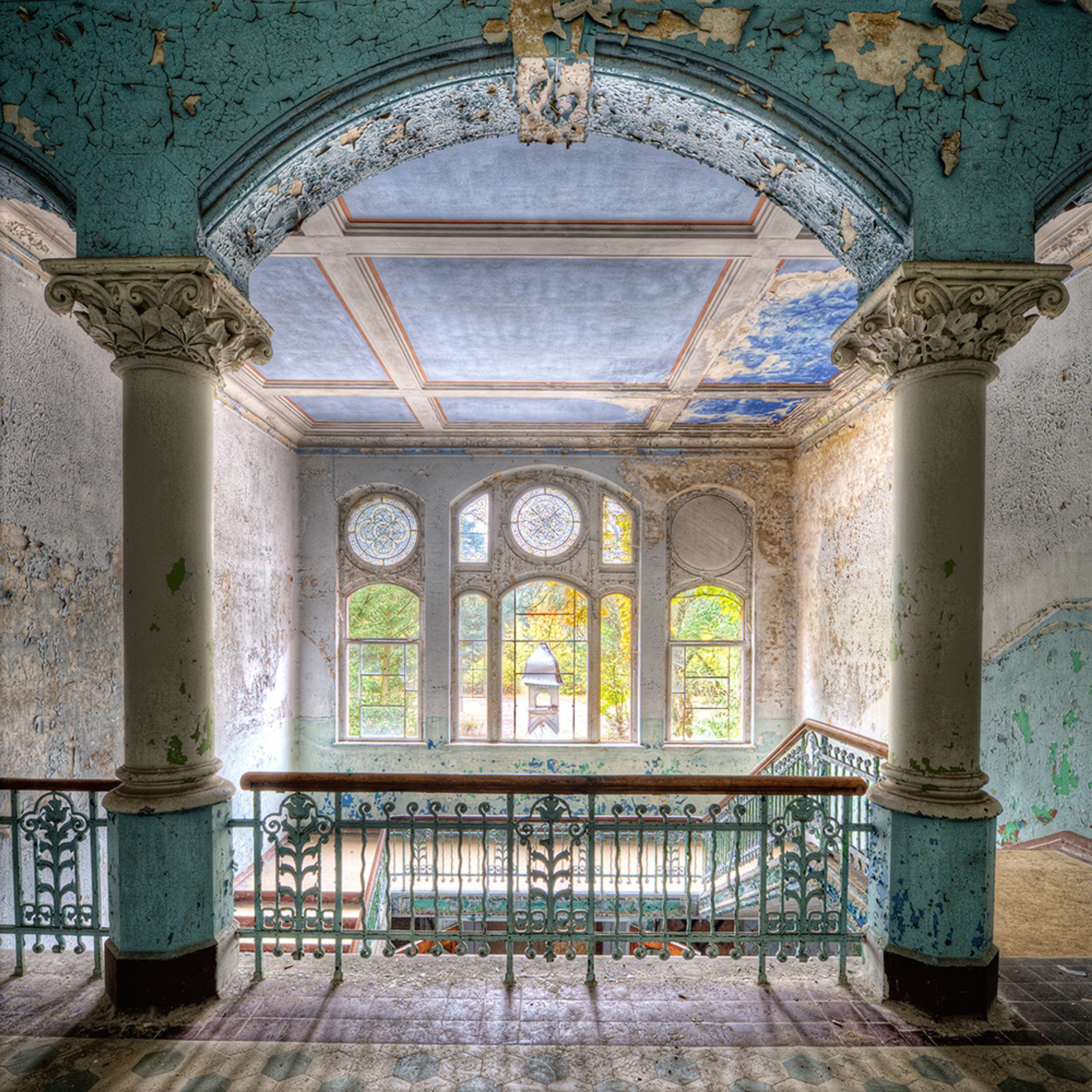 artissimo Glasbild Glasbild 50x50cm Bild aus Glas Wanddeko Wohnzimmer Lost günstig online kaufen