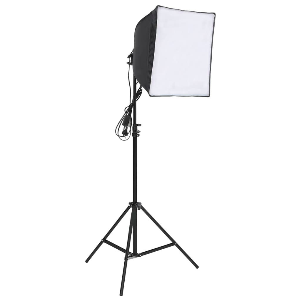 Set Fotohintergrund Aufnahmetisch mit Fotostudio-Beleuchtung vidaXL