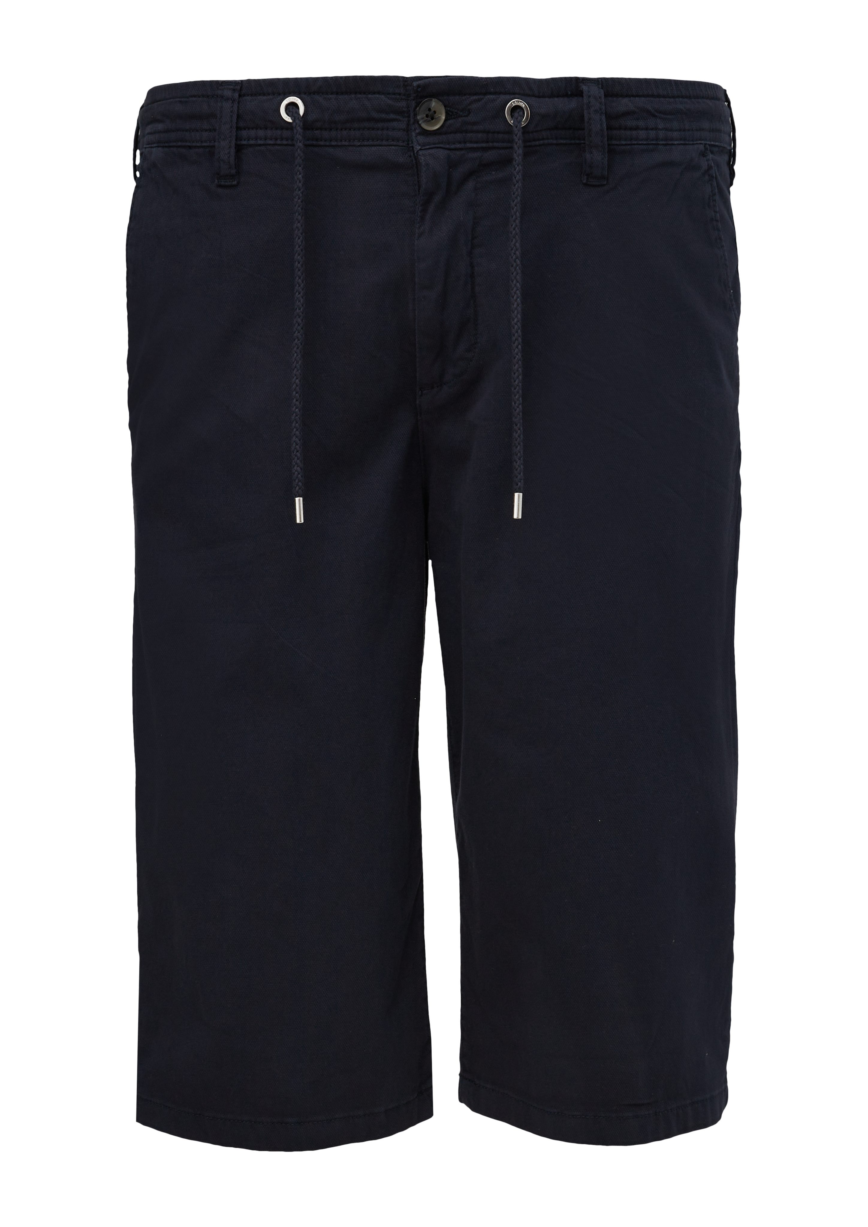 s.Oliver Stoffhose Tunnelzug navy mit Relaxed: Bermuda