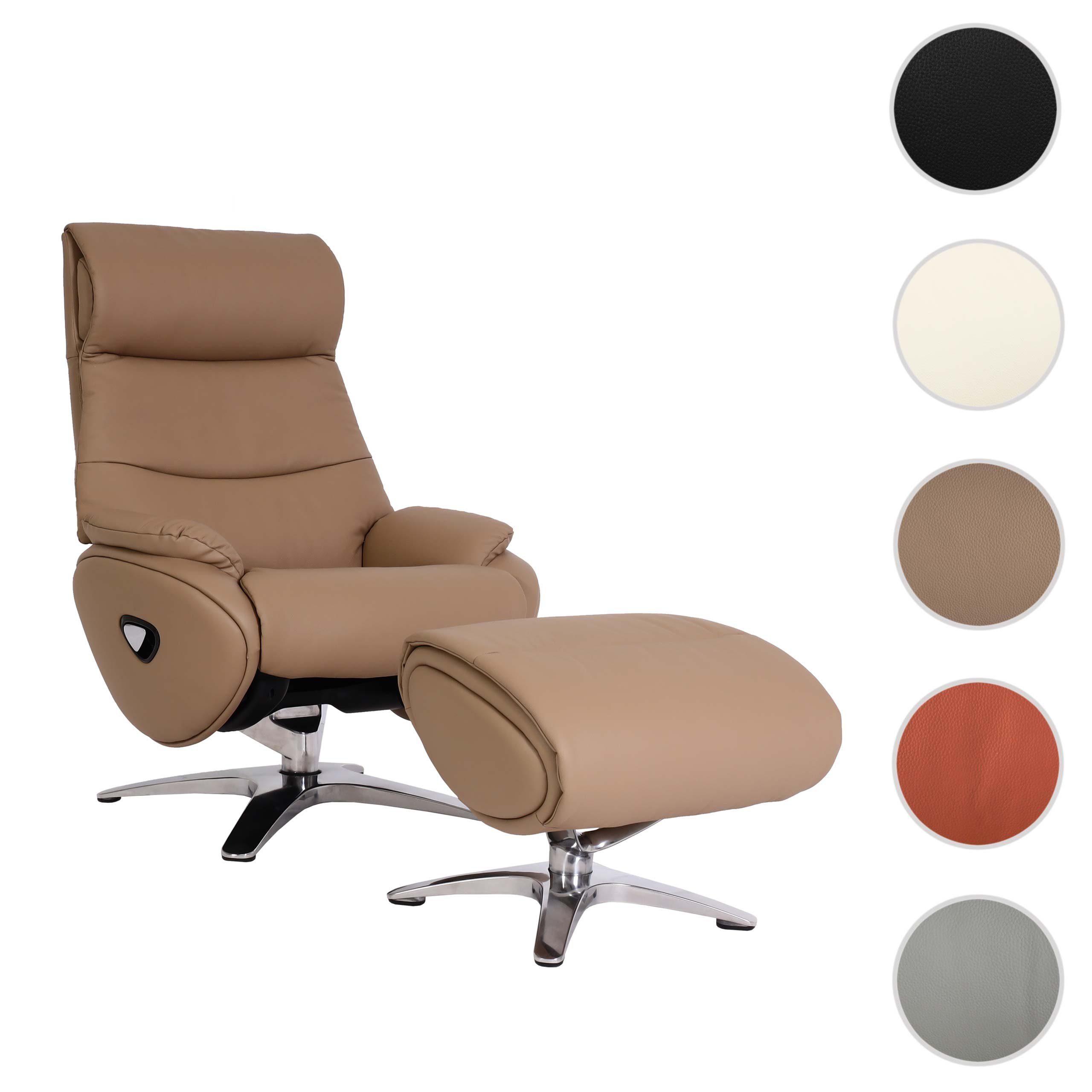 MCW Relaxsessel MCW-K98, Um 360° drehbar mit Autoposition, Breite Sitzfläche