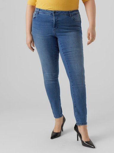 Vero Moda Curve Slim-fit-Jeans MB SLIM NOOS, Denimqualität und CUR GA Stretch Baumwolle mit VMFANYA Elastische JEANS