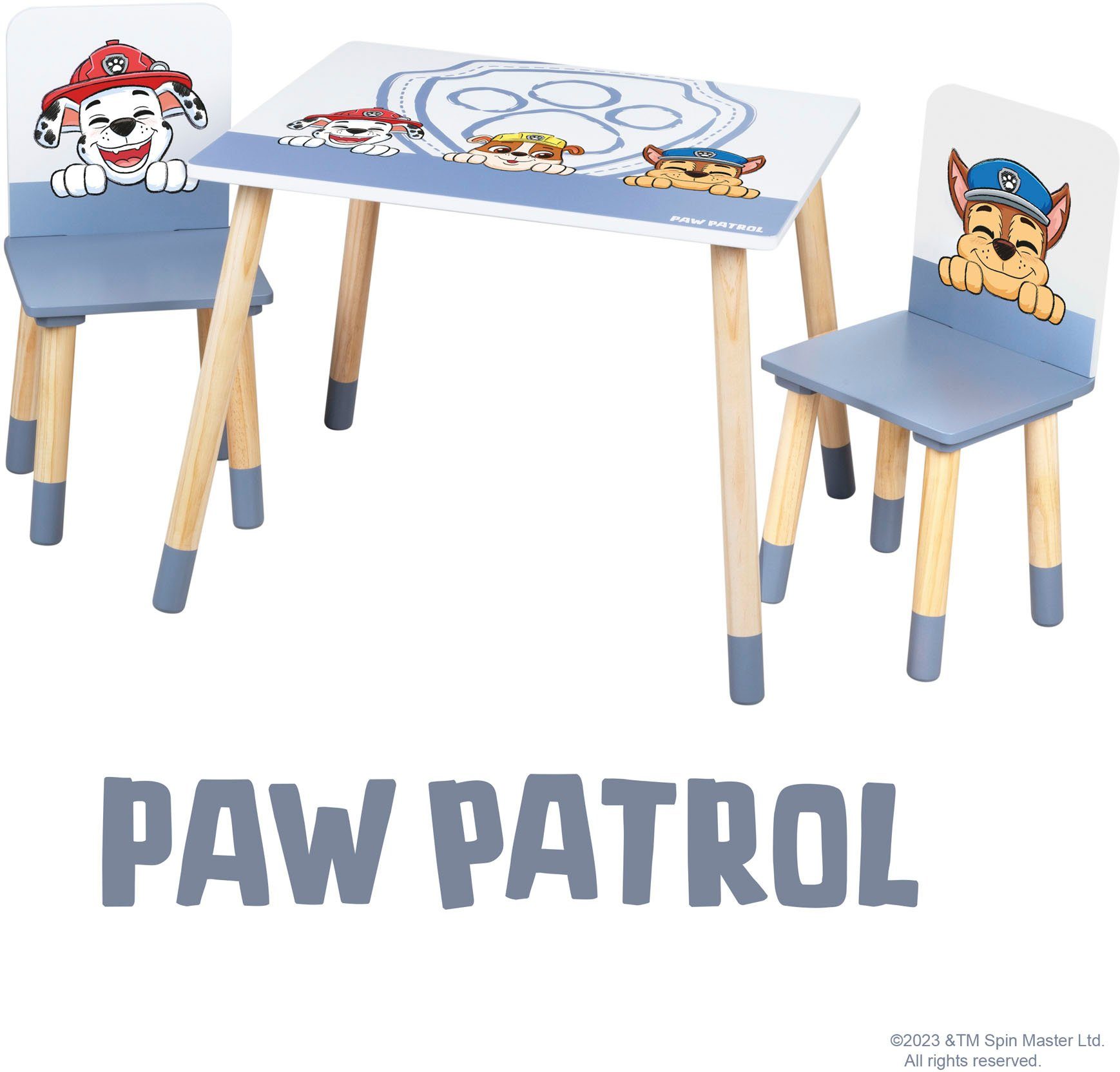 Patrol, (3-tlg) roba® Kindersitzgruppe Paw