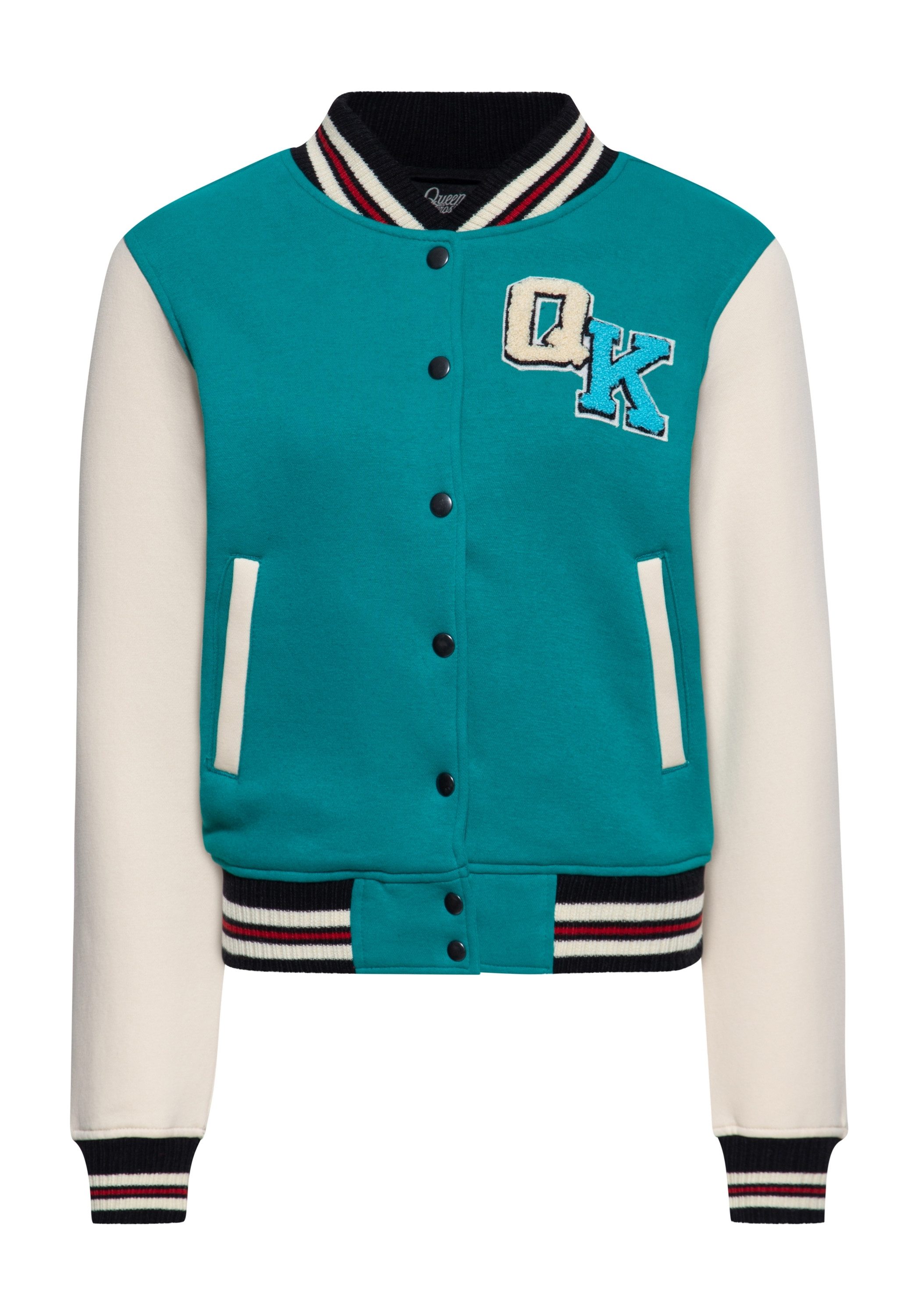 QueenKerosin Collegejacke Dolche Far Niente (1-St) mit großer Stickerei