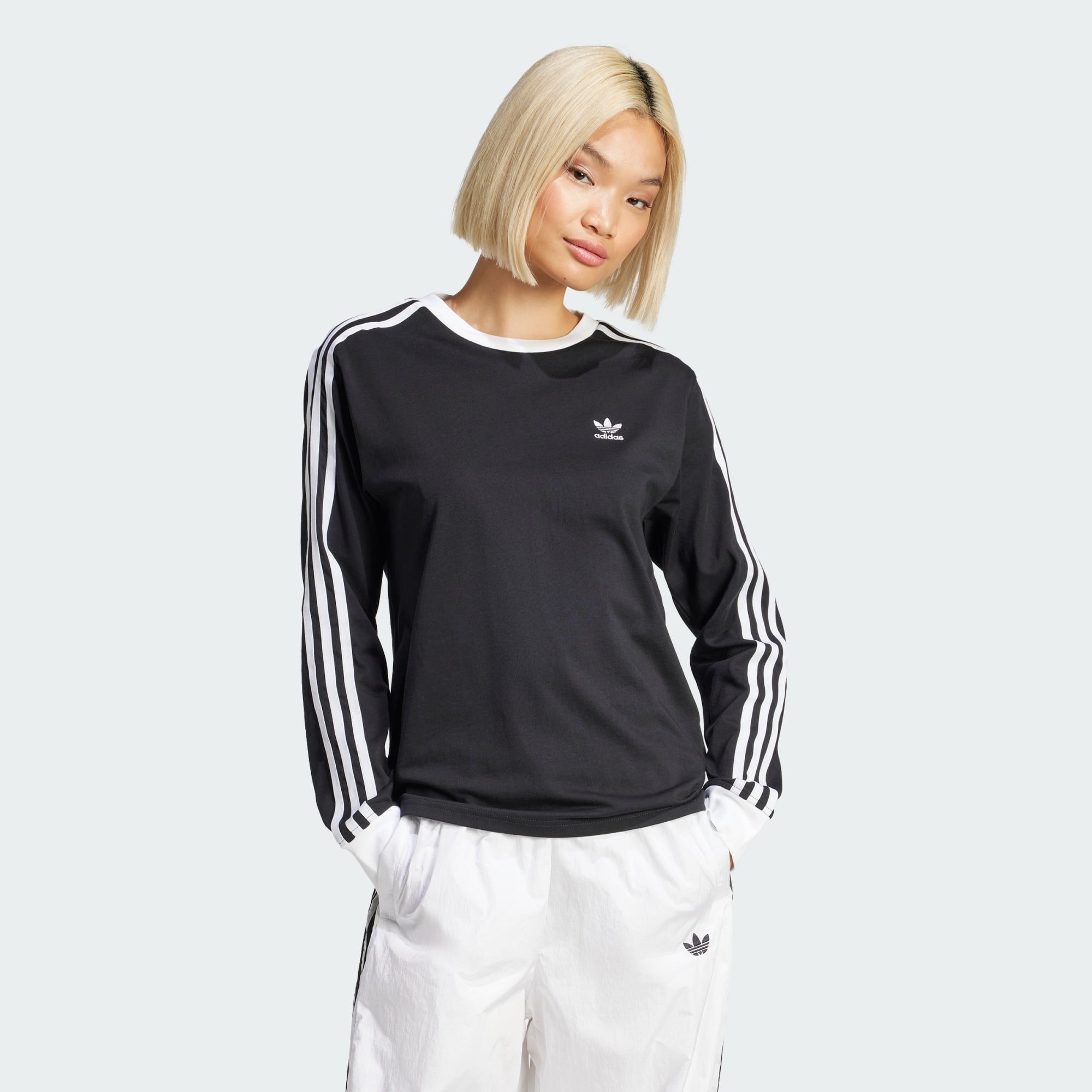 adidas Originals Langarmshirt ADICOLOR 3-STREIFEN REGULAR günstig online kaufen