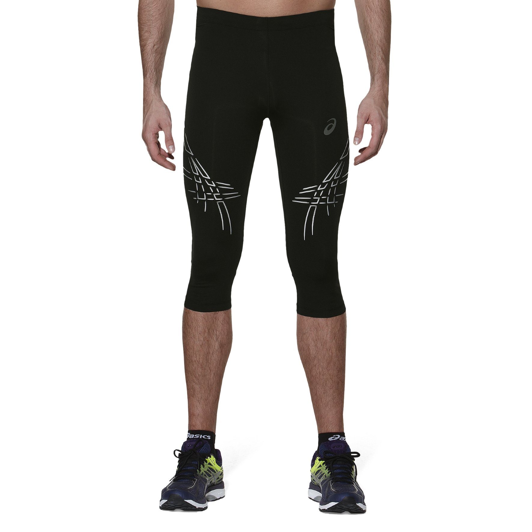 asics stripe knee tight