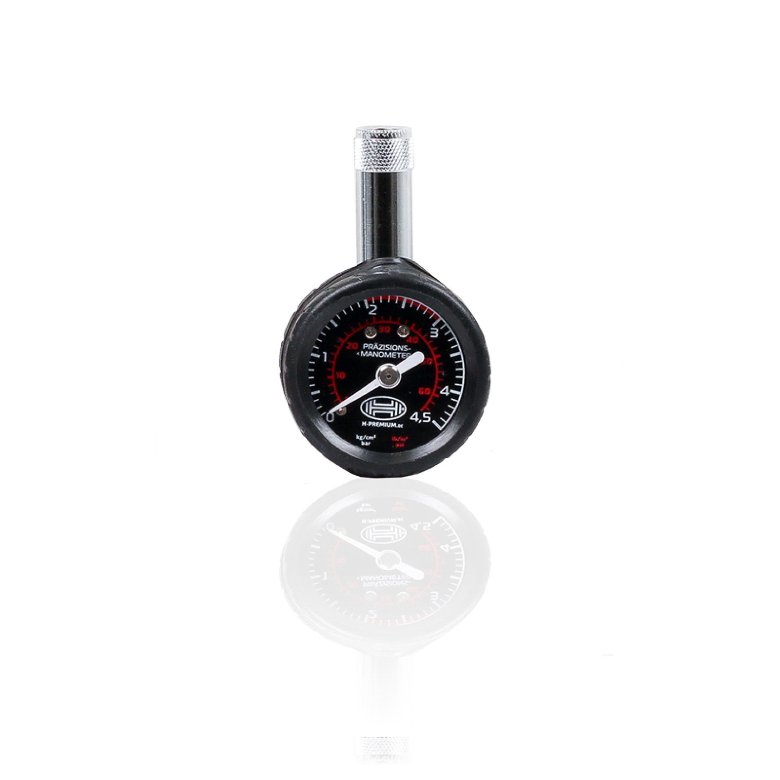 HEYNER Reifendruckkontrollsystem Reifendruckprüfer Luftdruckprüfer Manometer für Reifen bis 4,5 bar, 1-tlg., Standard