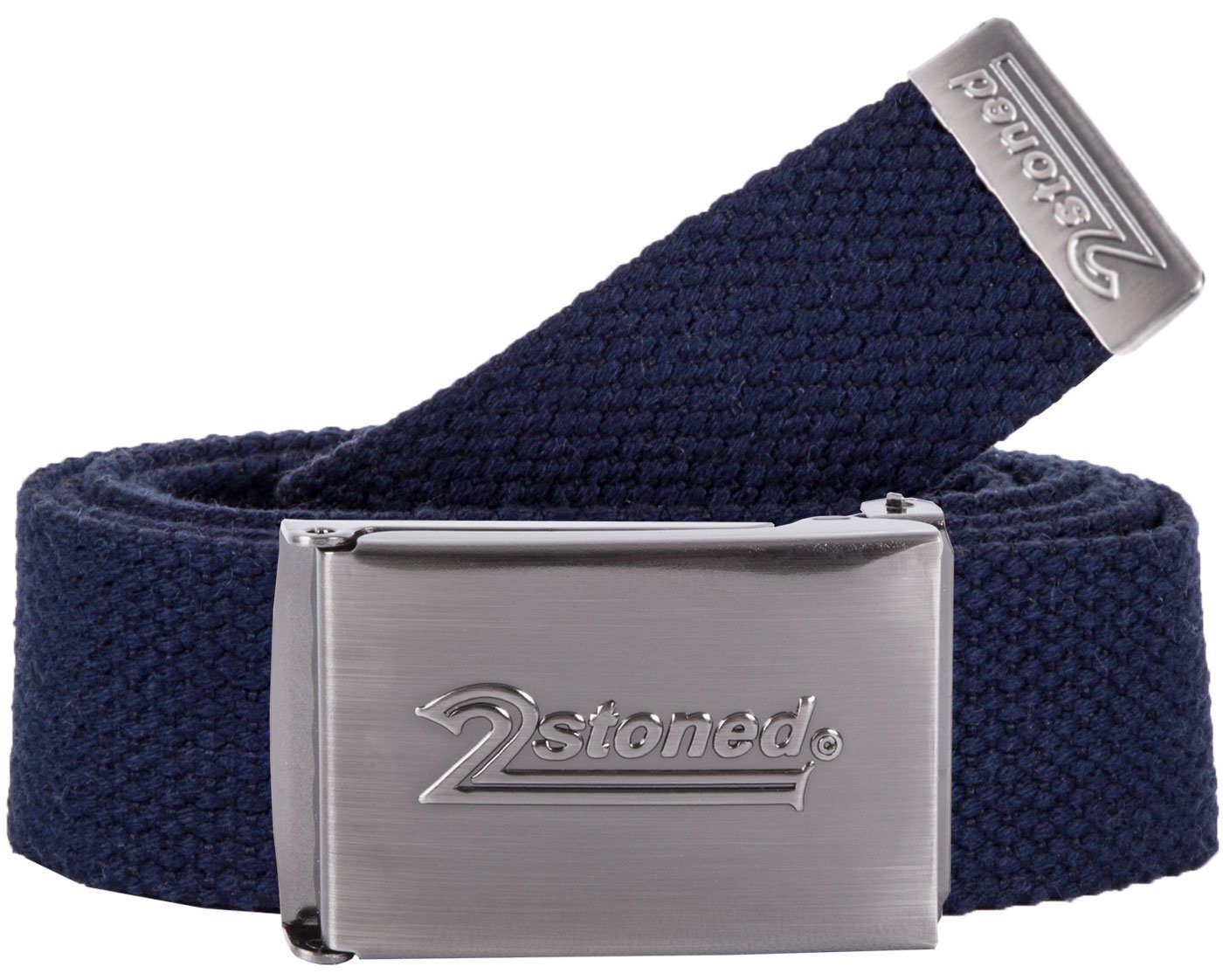 2Stoned Koppelgürtel Stoffgürtel Unisex, Schnalle matt SPEED, 3 cm breit, 120 cm lang individuell kürzbar, stufenlos verstellbar