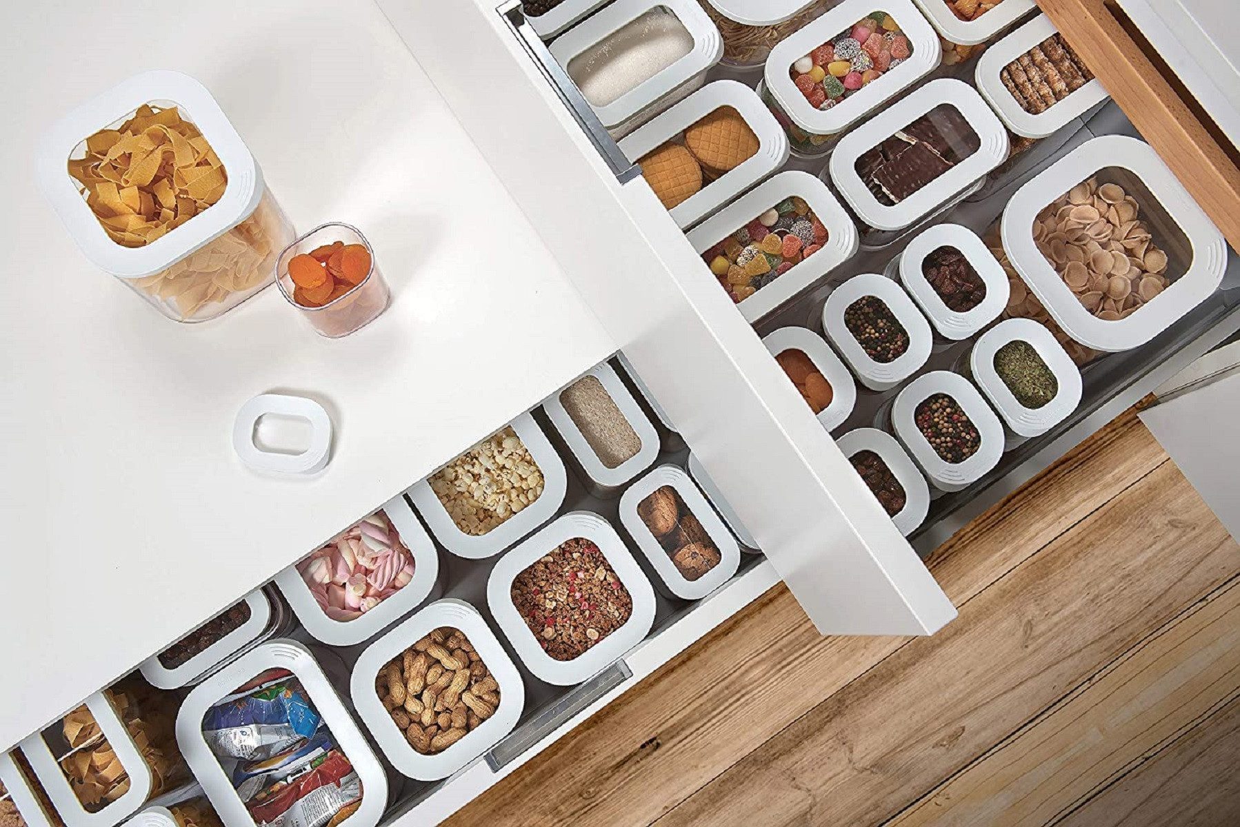 Mepal Vorratsdose Vorratsdosen-Set 9-teilig, spülmaschinenfest, ideal für Lebensmittel, Kunststoff, (9-tlg), ideal für die Aufbewahrung von trockenen Lebensmitteln