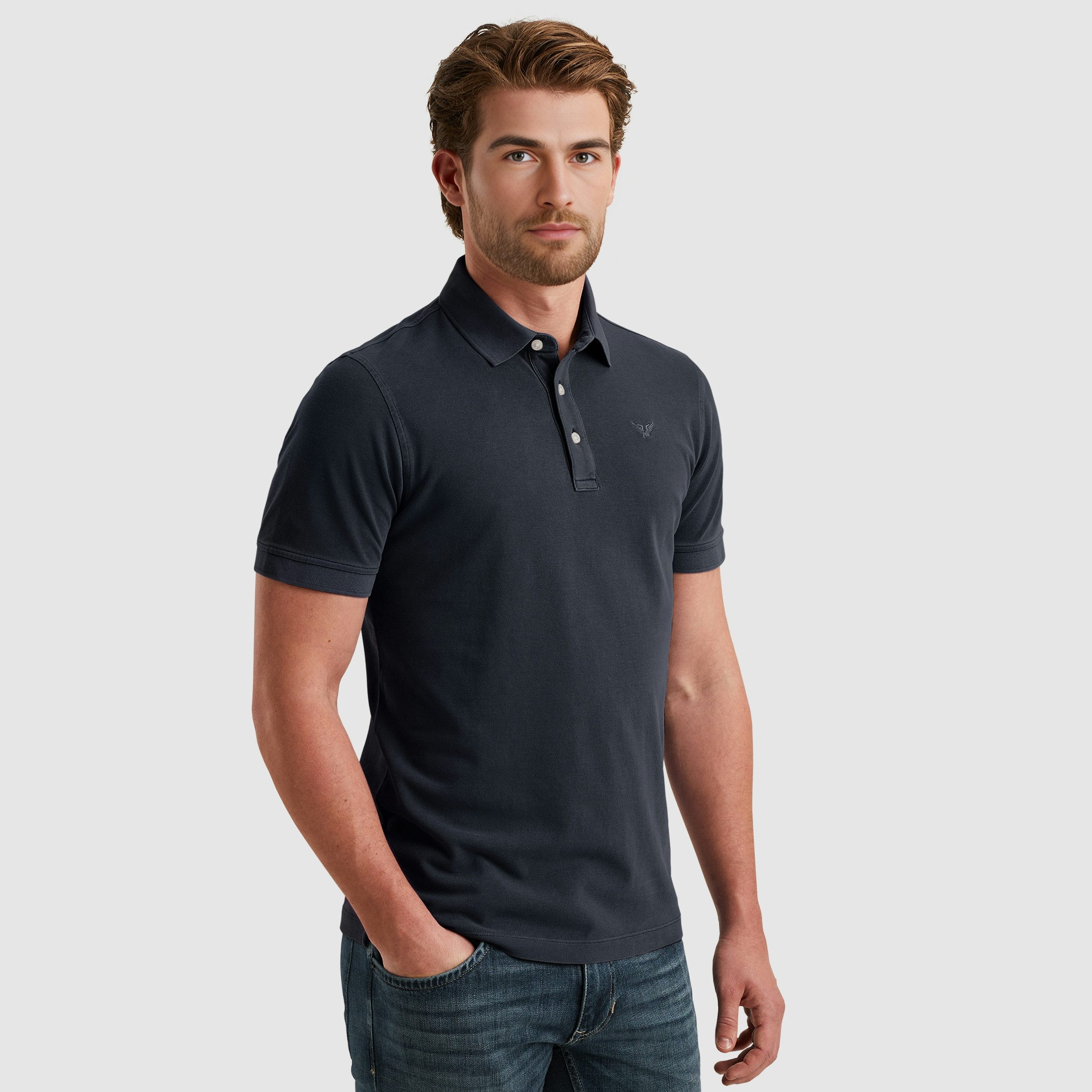 PME LEGEND Poloshirt mit Logo Stickerei günstig online kaufen