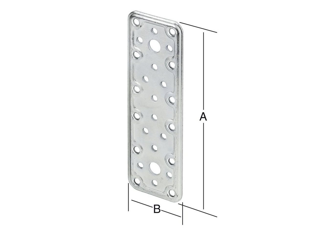 Thumbnail - Vormann Flachverbinder Vormann Combi-Flachverbinder verzinkt 120 x 50 mm