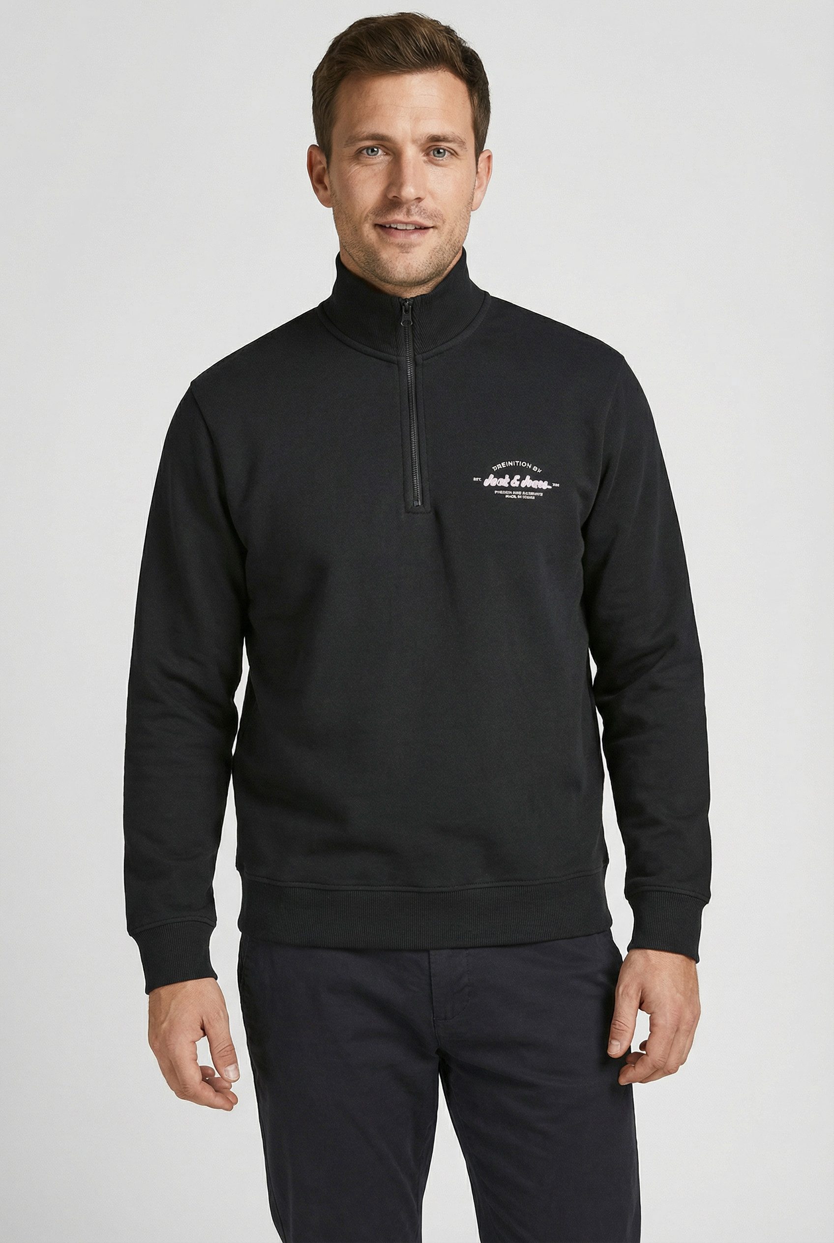 Jack & Jones Sweater JJBRANDON SWEAT HALF ZIP günstig online kaufen