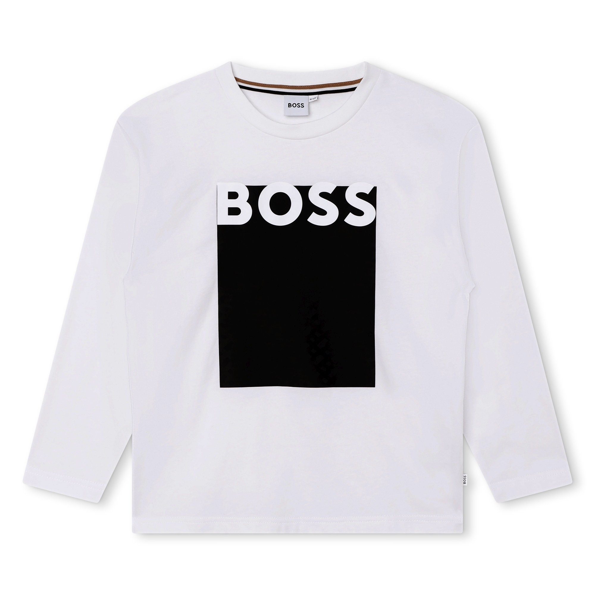 Longsleeve Boss Kidswear Langarmshirt weiß