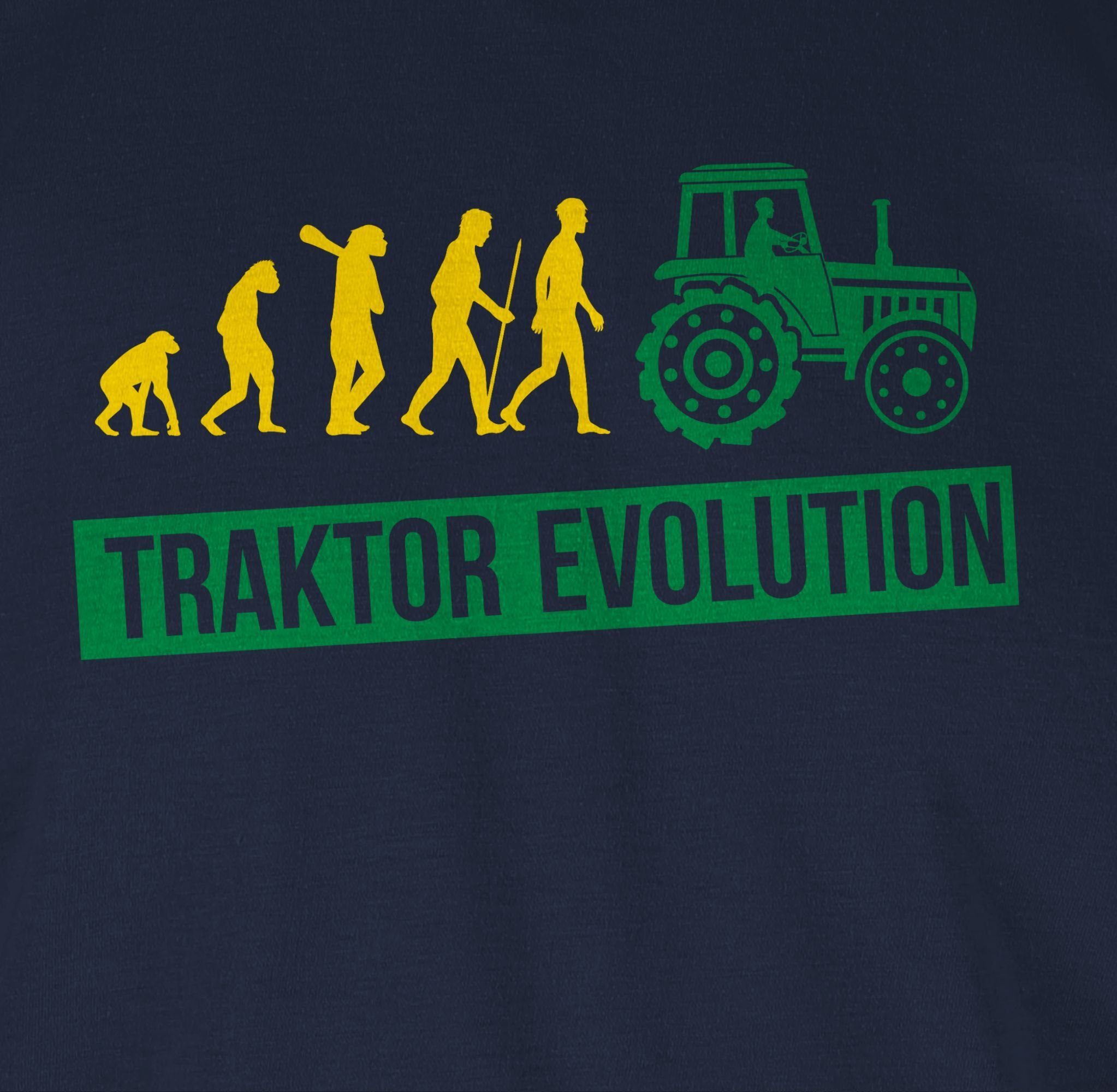 T-Shirt Navy Traktor Traktor Evolution Shirtracer 2 Blau