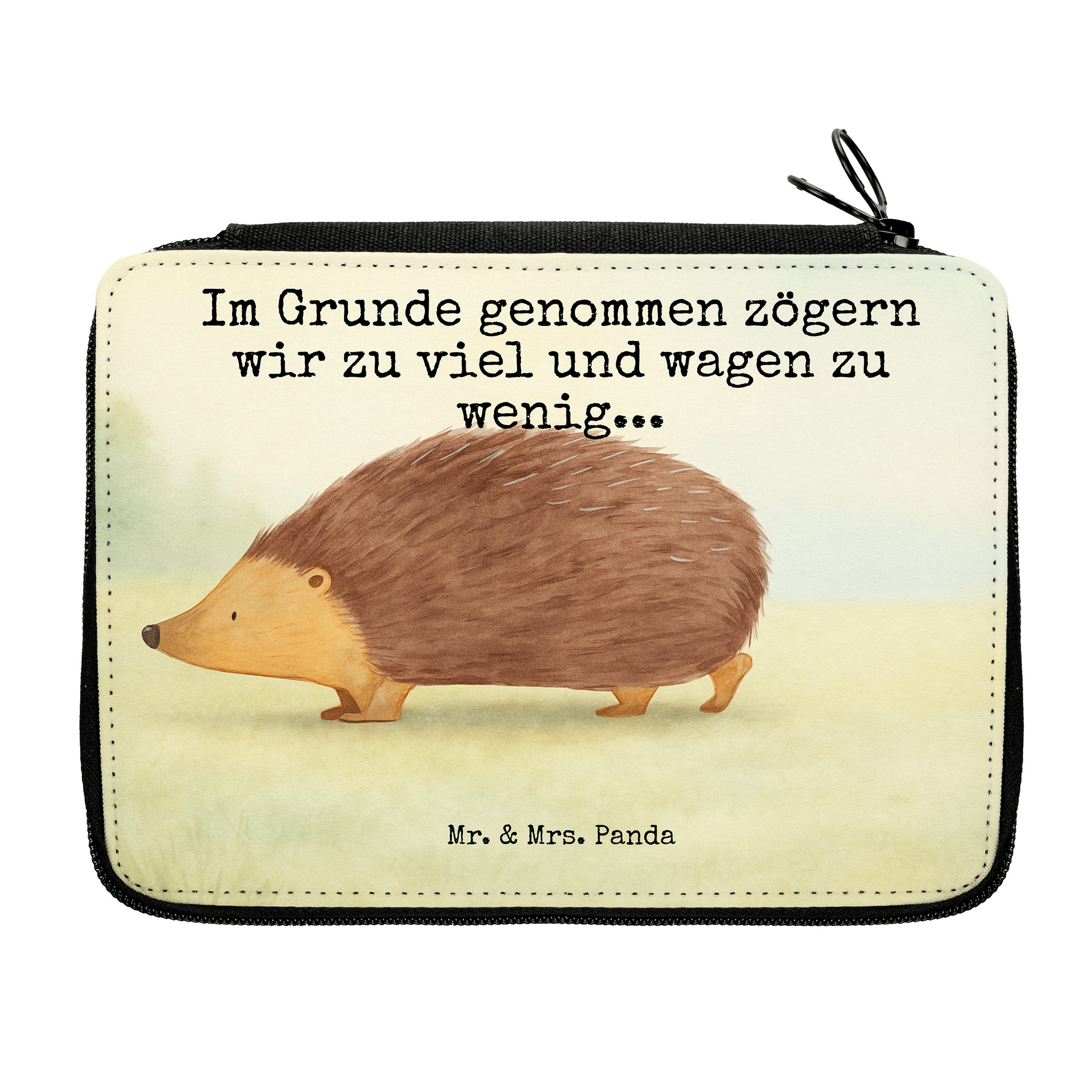 Federmäppchen Igel Herzen Design, Mäppchen, Weiß, Kuss, Mäppchen, Lustige Sprüche