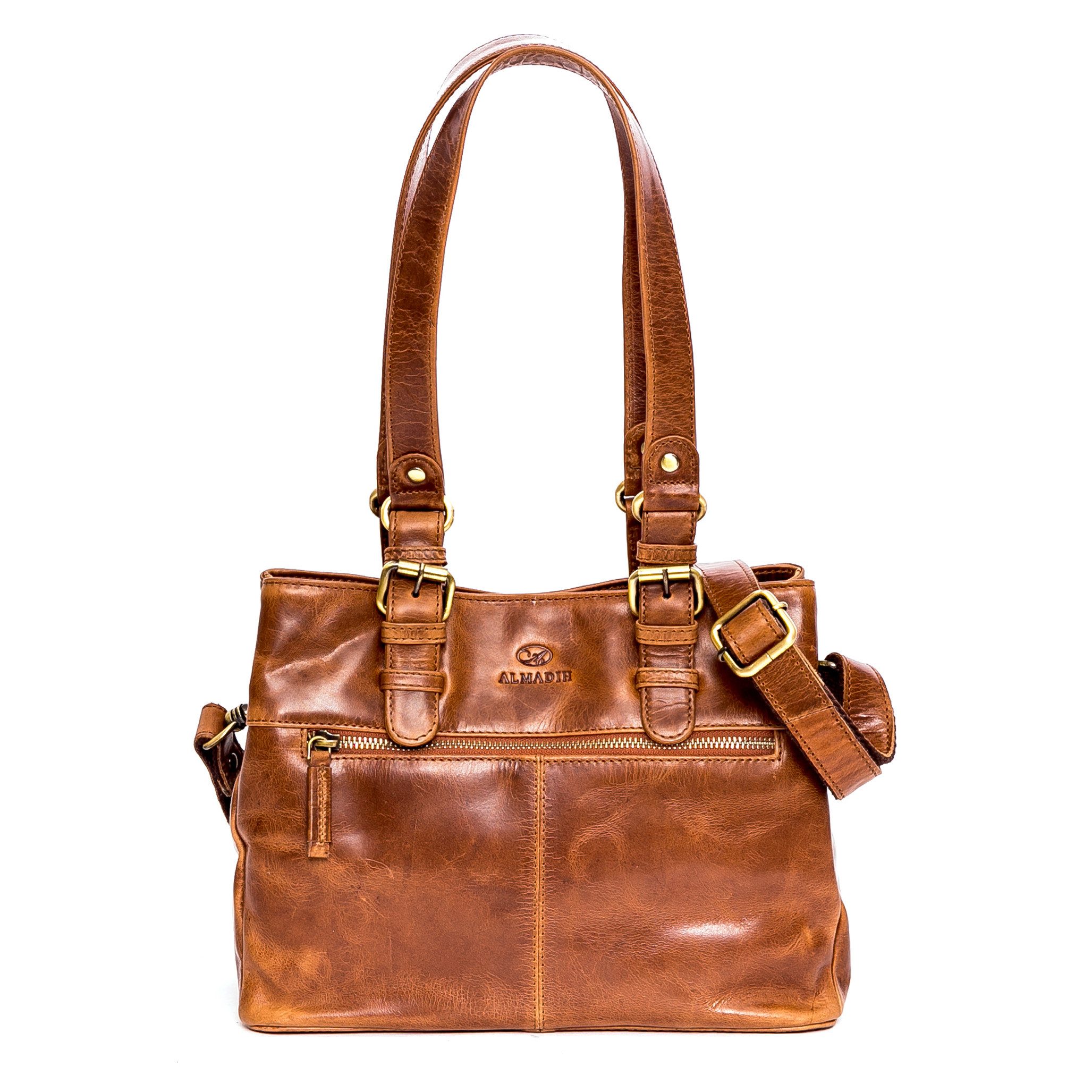 Umhängetasche Leder Damentasche NORA Schultertasche Handtasche Henkeltasche