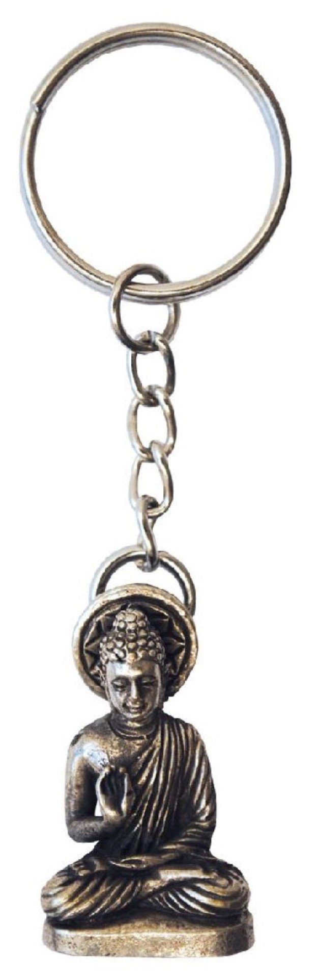 Saraswati Schlüsselanhänger Schlüsselanhänger "Buddha" Messing 8cm