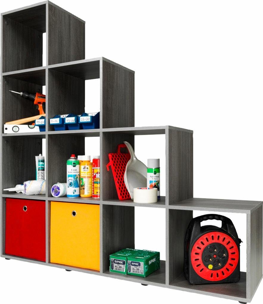 Stufenregal P82 von CS SCHMAL in schwarz - nur 99,99€
