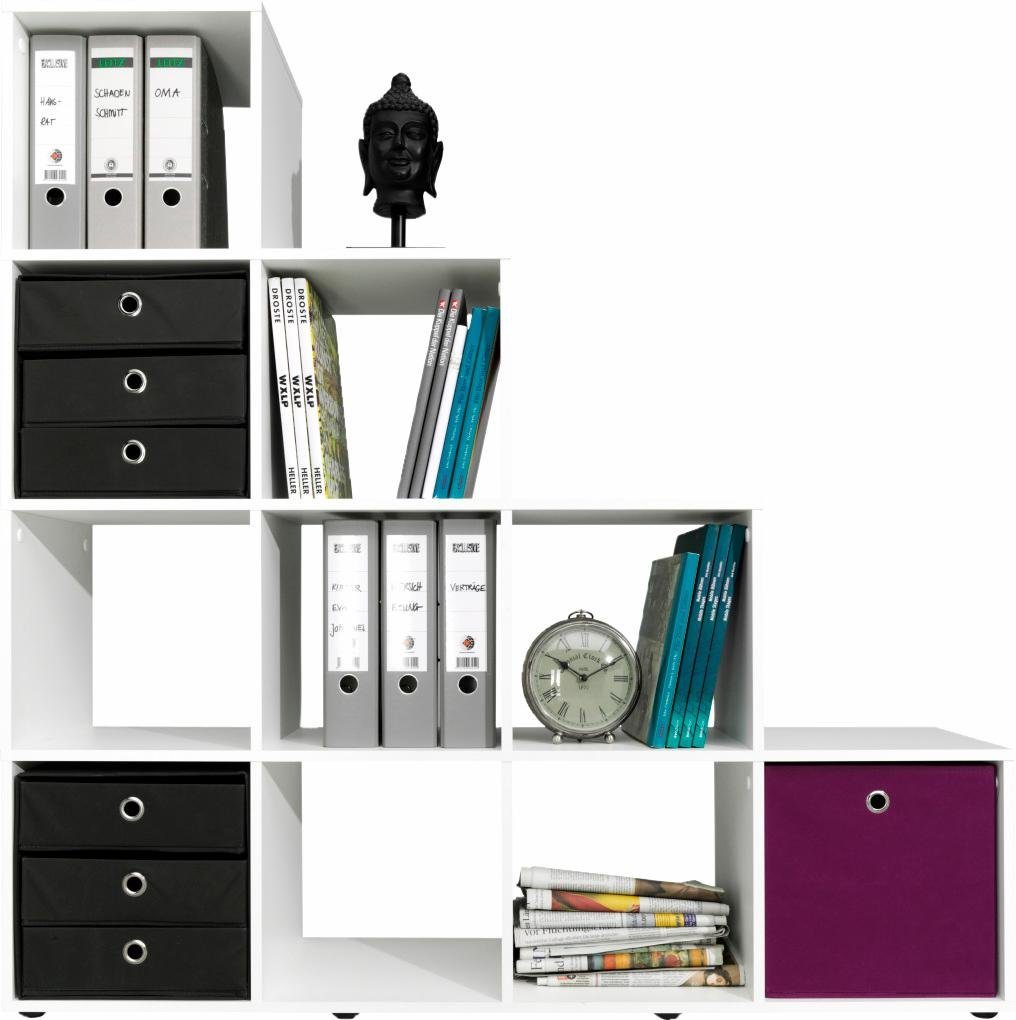 Stufenregal P82 von CS SCHMAL mit 10 Fächern - nur 99,99€