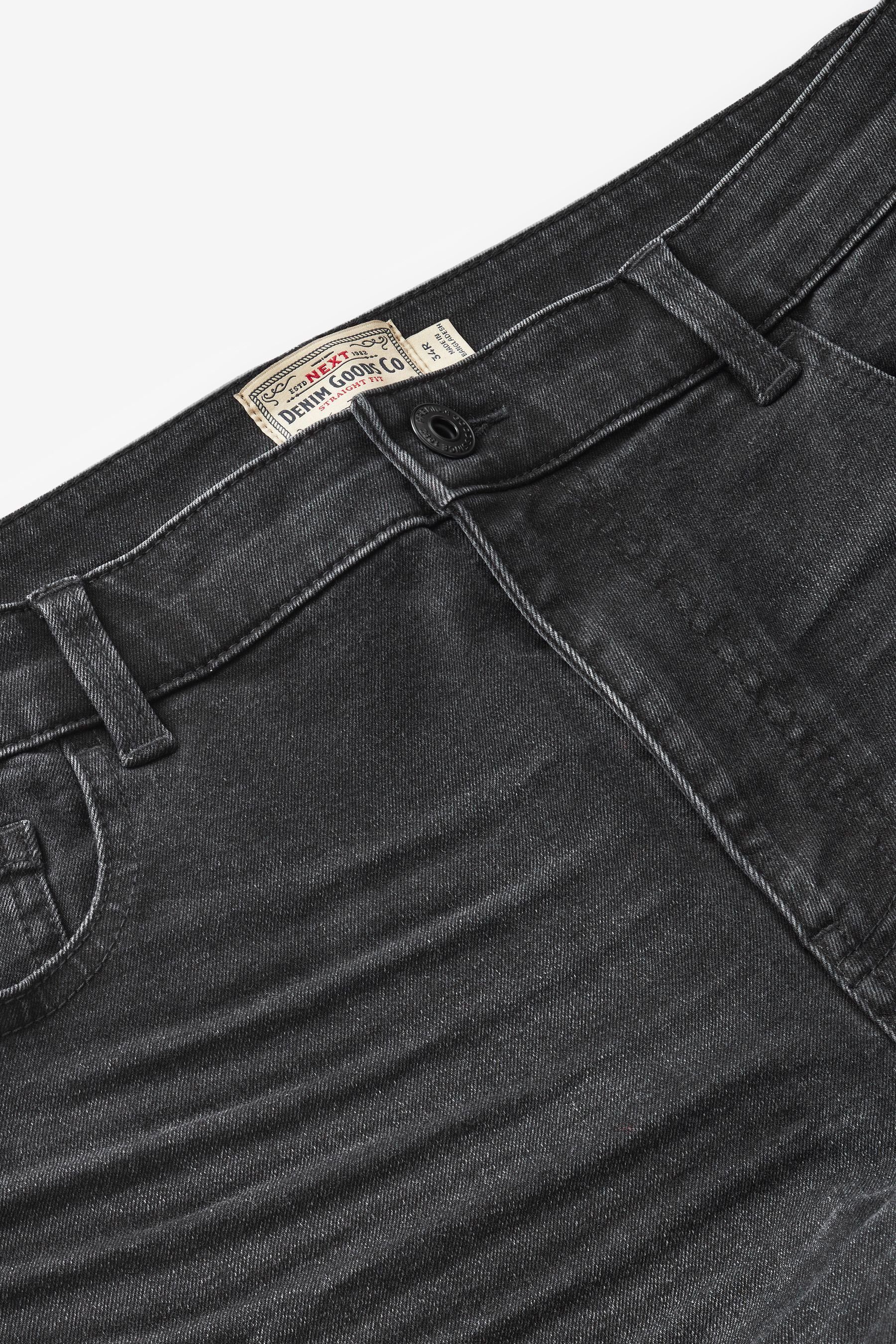 Next Straight-Jeans Straight-Fit Stretch-Jeans mit Gürtel (1-tlg)