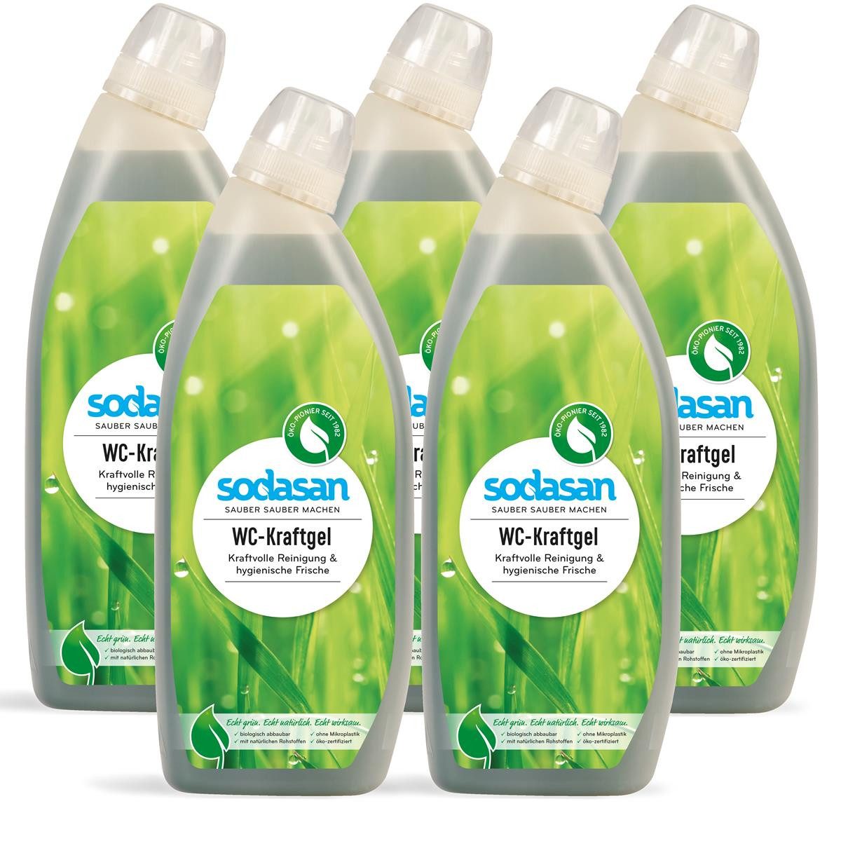 Sodasan WC-Kraftgel 0,75L (5er Pack) WC-Reiniger