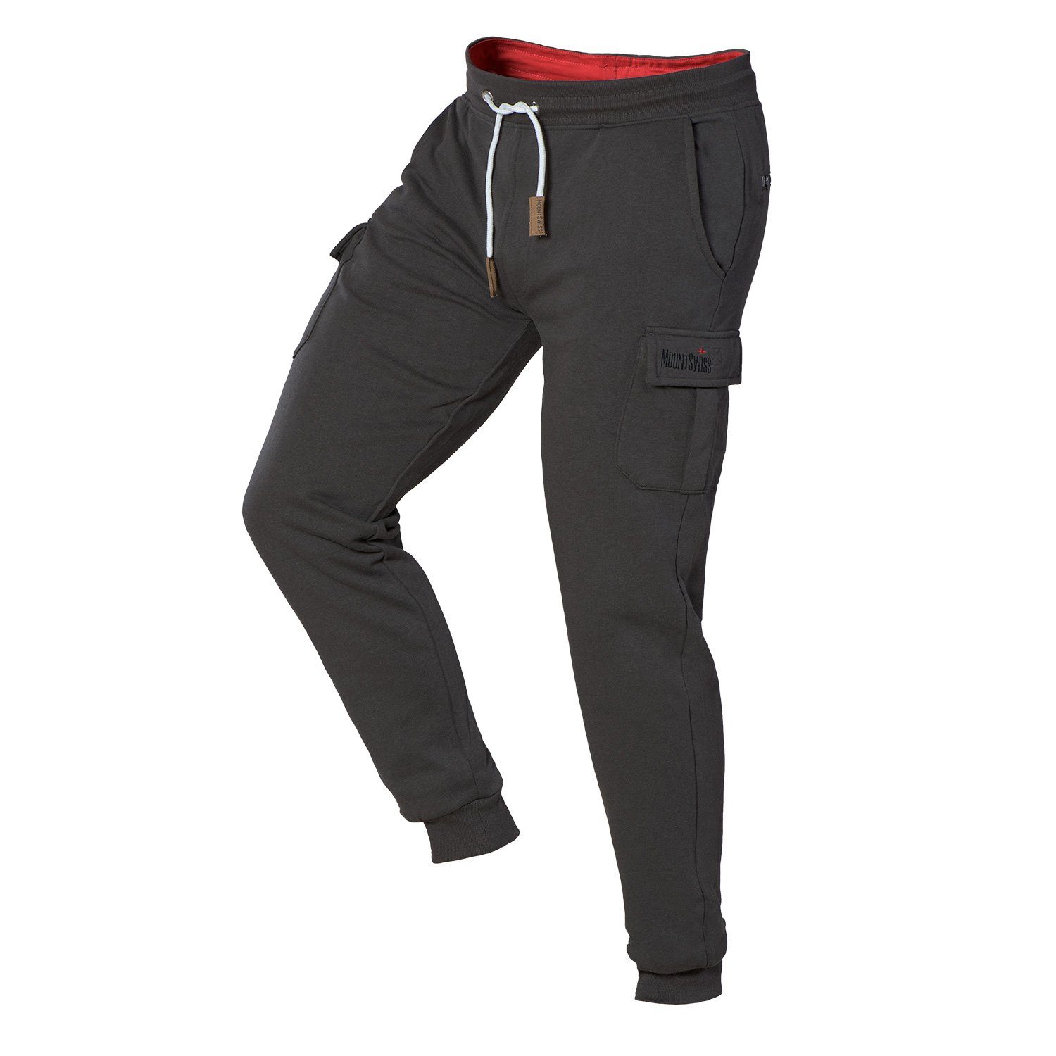 anthrazit I Swiss Freizeithose Mount (1-tlg) Sweatpants Mount Herren Jogginghose lange lange Herren CARGO Swiss