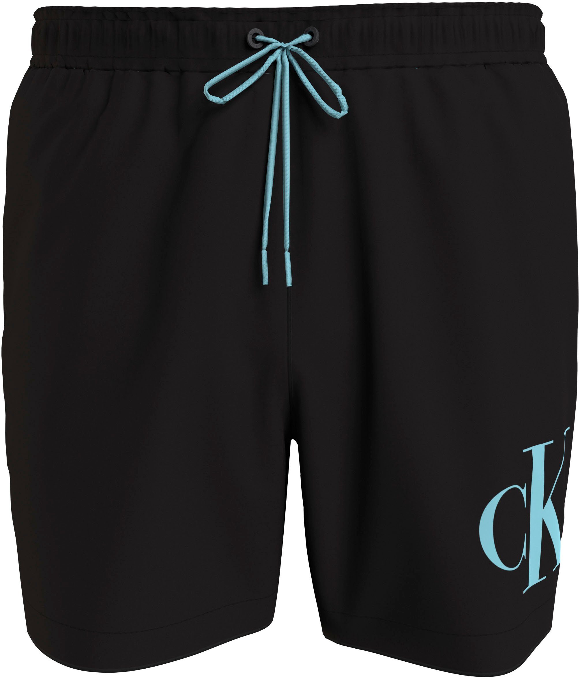 Calvin Klein Swimwear Badeshorts MEDIUM DRAWSTRING mit kontrastfarbenem Logo