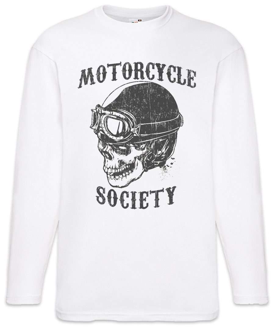 Langarmshirt Motorcycle Society Langarm T-Shirt Biker Club MC Rocker Adler Eagle