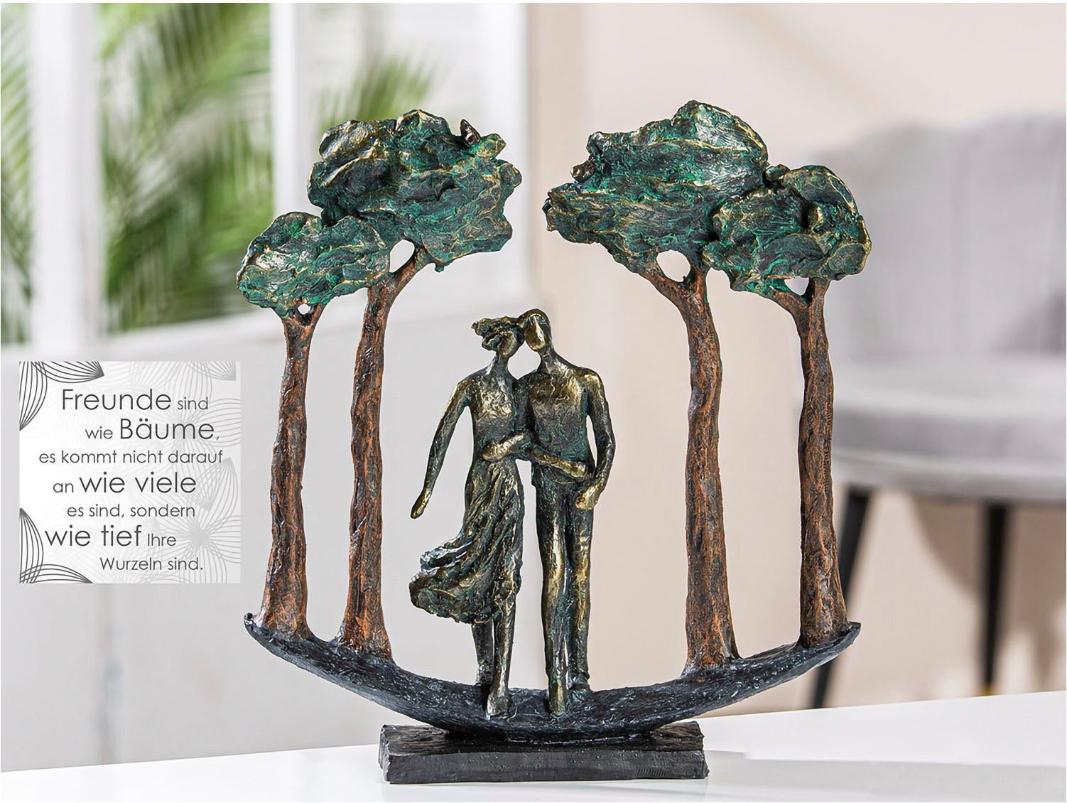 Casablanca by Gilde Dekofigur Skulptur "Under Trees" (1 St) günstig online kaufen