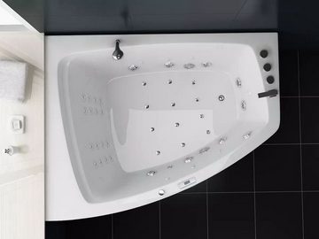 PureHaven Whirlpool 180x140 cm Reinigungsprogramm & Lichttherapie modernes Design