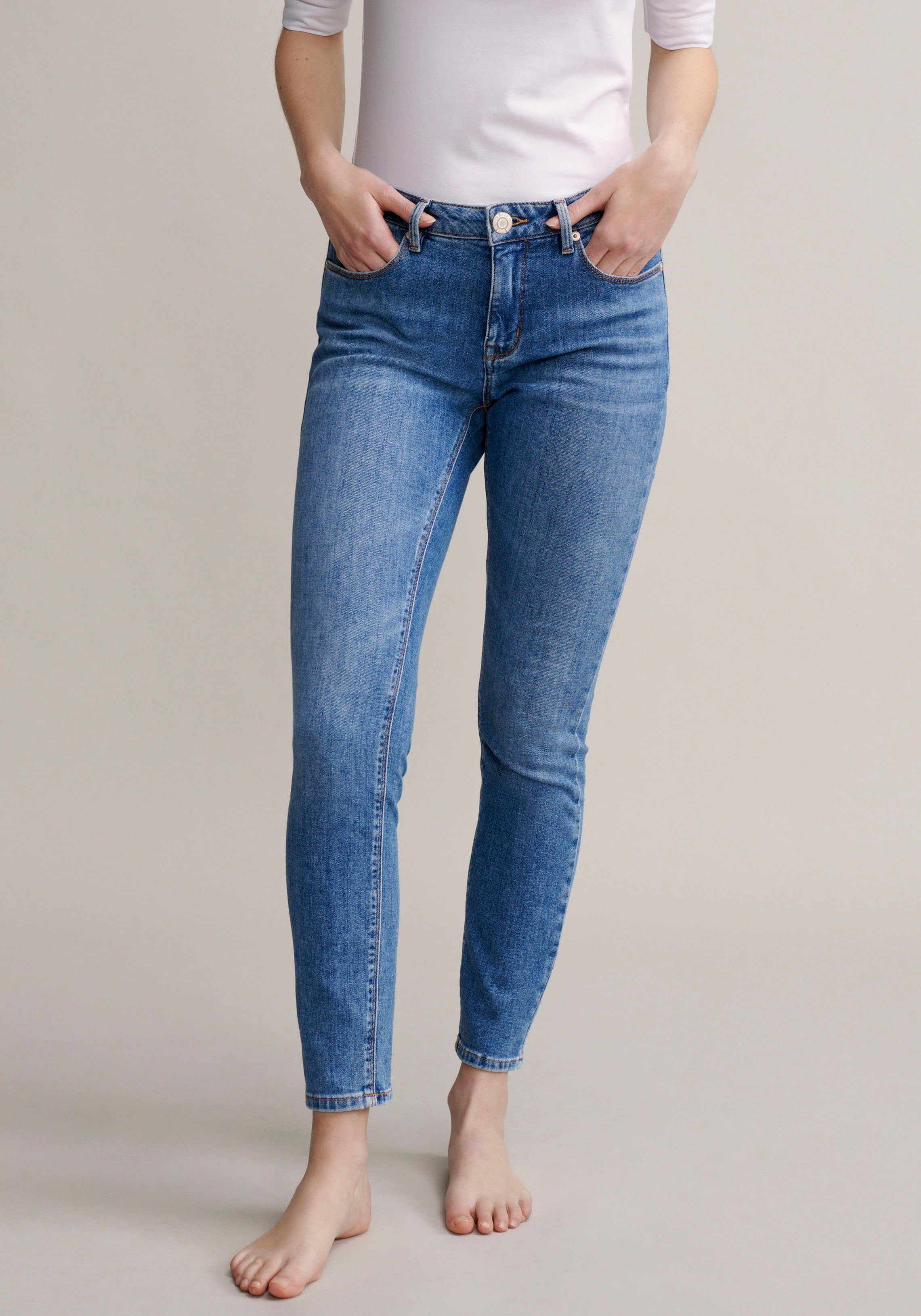 OPUS 7/8-Jeans Elma mit authentischer Waschung