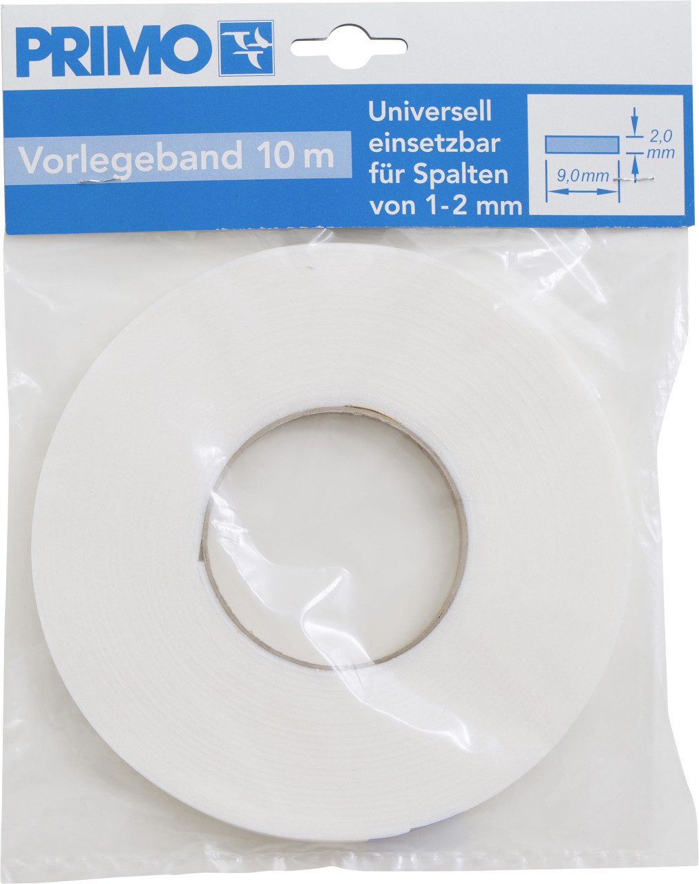 Primo Türbodendichtung Vorlegeband weiß 10 m, 9 mm breit