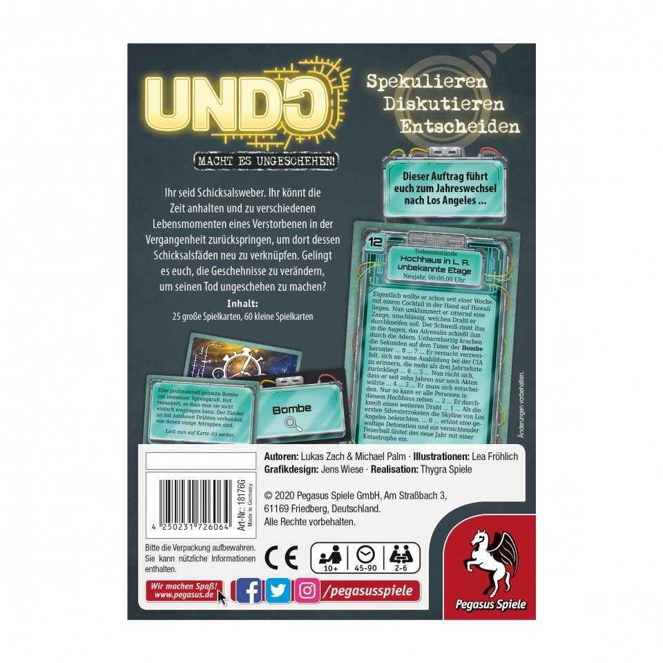 Pegasus Spiele Spiel, 600 Sekunden - - deutsch UNDO