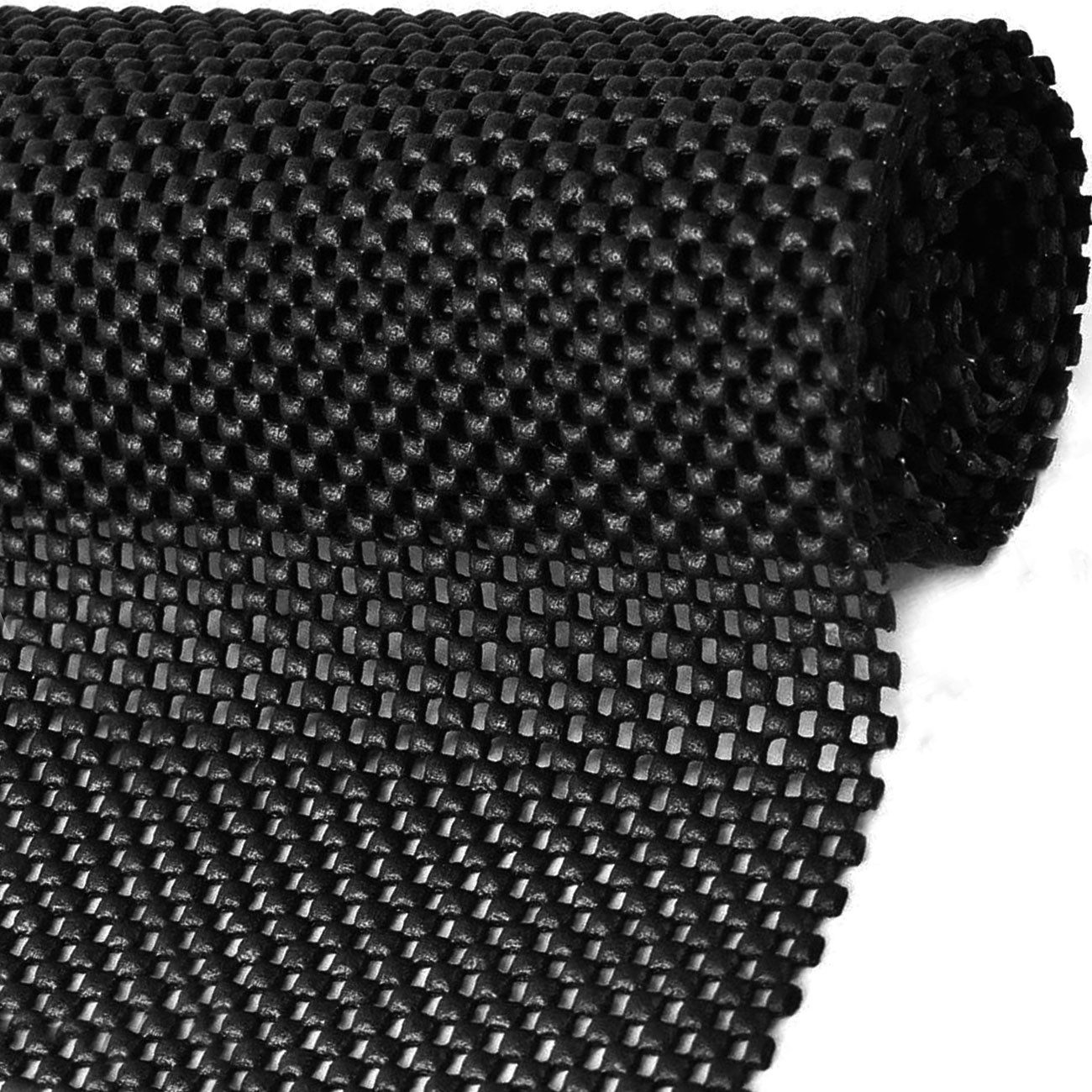 VIVA Home Antirutsch Teppichunterlage Extra robuste Antirutschmatte 120x100 cm, Zuschneidbar, PVC, schwarz, Stark rutschhemmende PVC-Unterlage für Teppich & Kofferraum