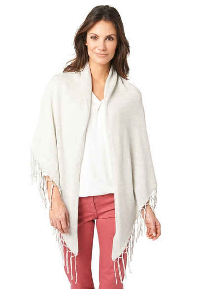 BONITA Strickcape Onesize Pancho Cape Umhang ohne Ärmel