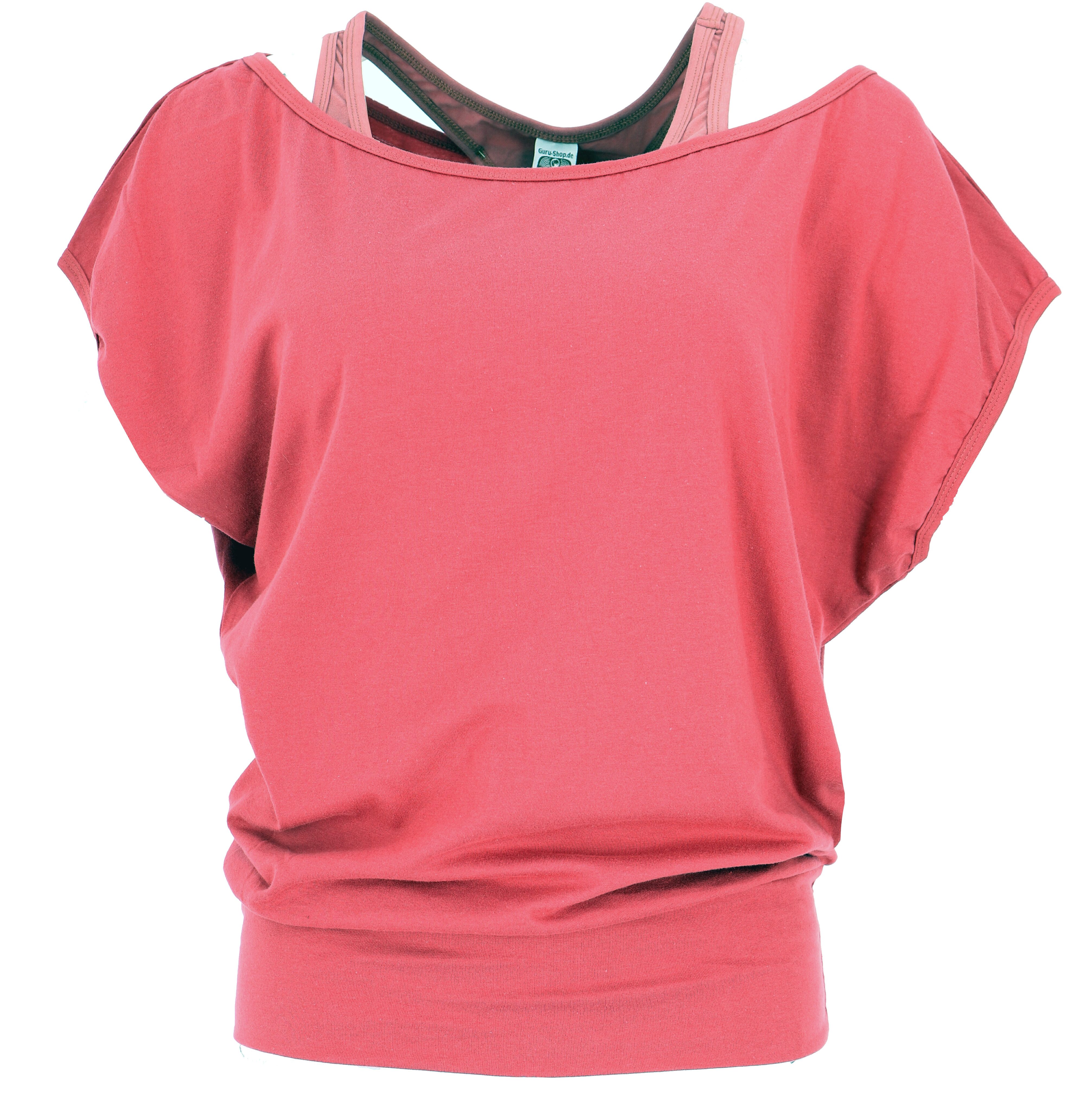 Guru-Shop T-Shirt Lagentop, Bio Baumwolle Yogashirt mit.. alternative Bekle günstig online kaufen