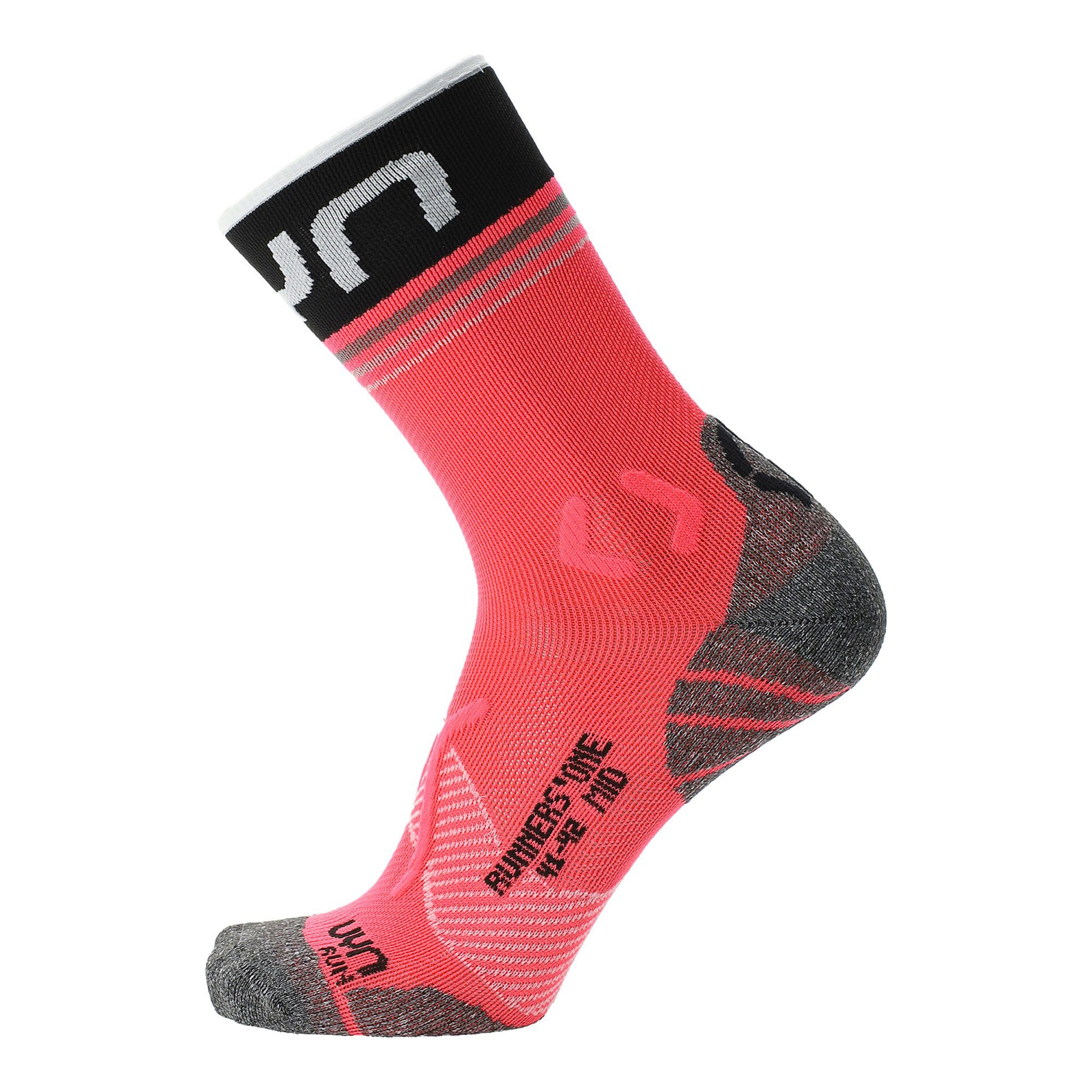 UYN Skisocken Uyn W Runners One Mid Socks Damen Pink - Black